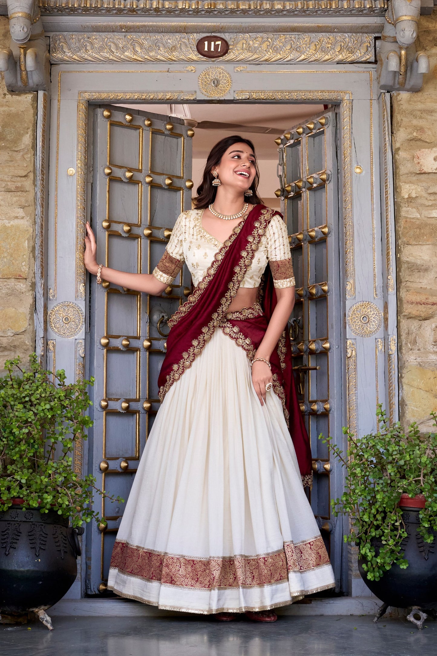 Zari Weave Mystic Shine Lehenga
