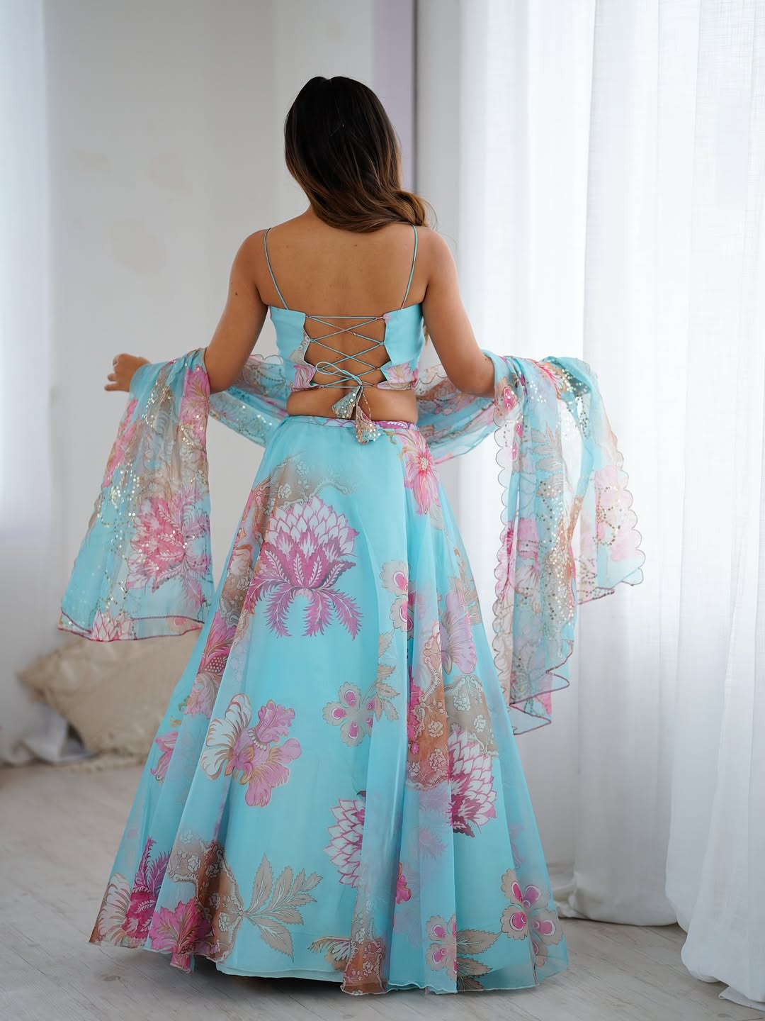 Frozen Muse Corset Lehenga Set