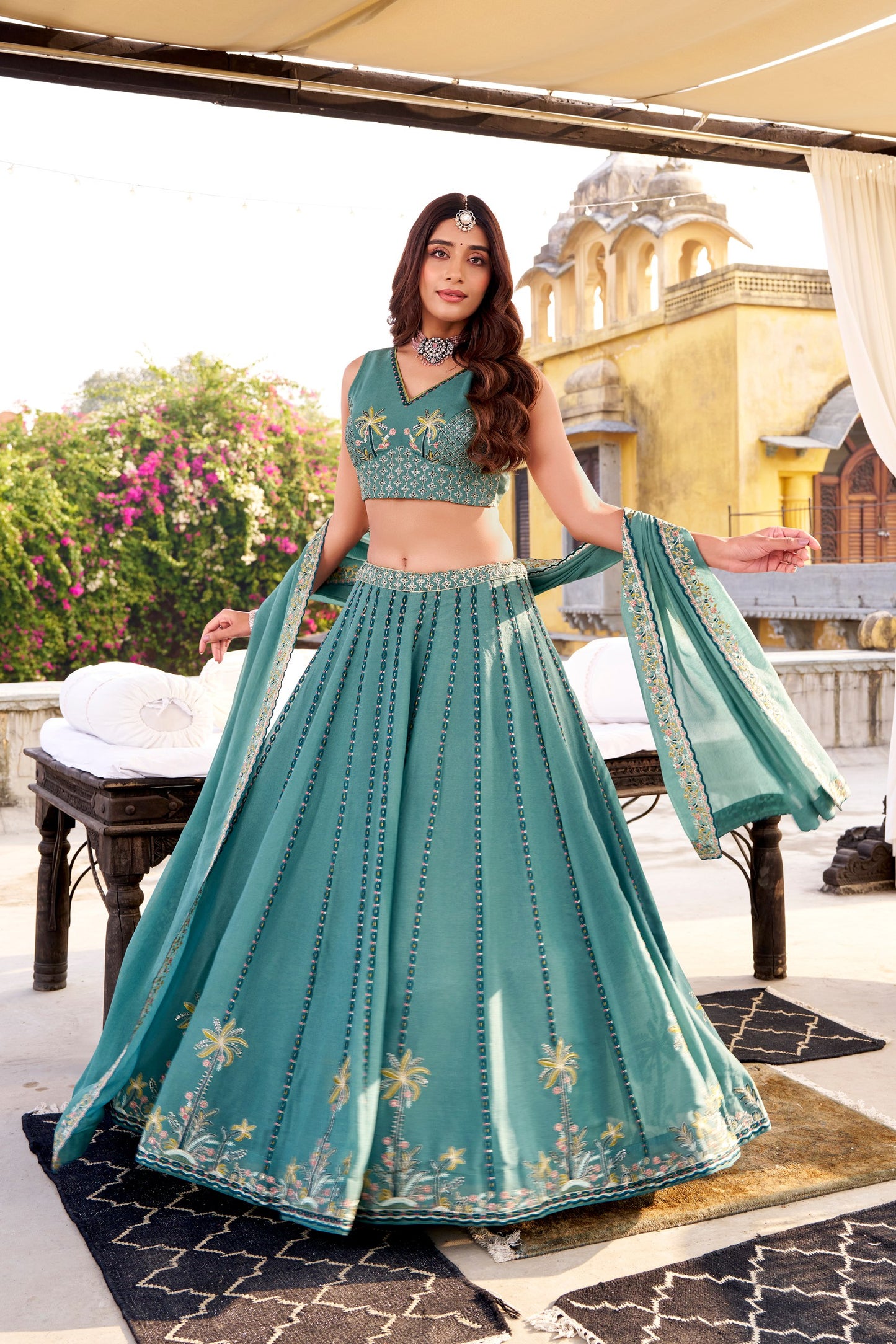 Sitara Sequined Embroidered Lehenga Sets