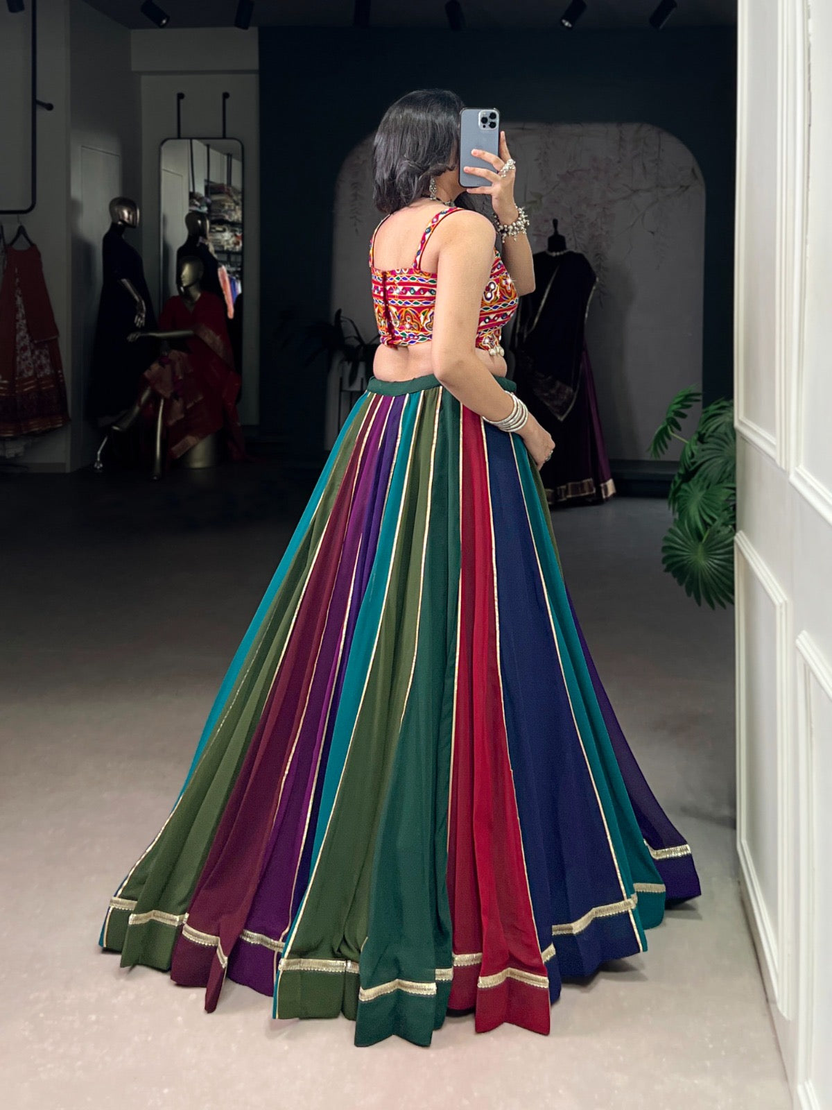Graceful Georgette Festive Lehenga