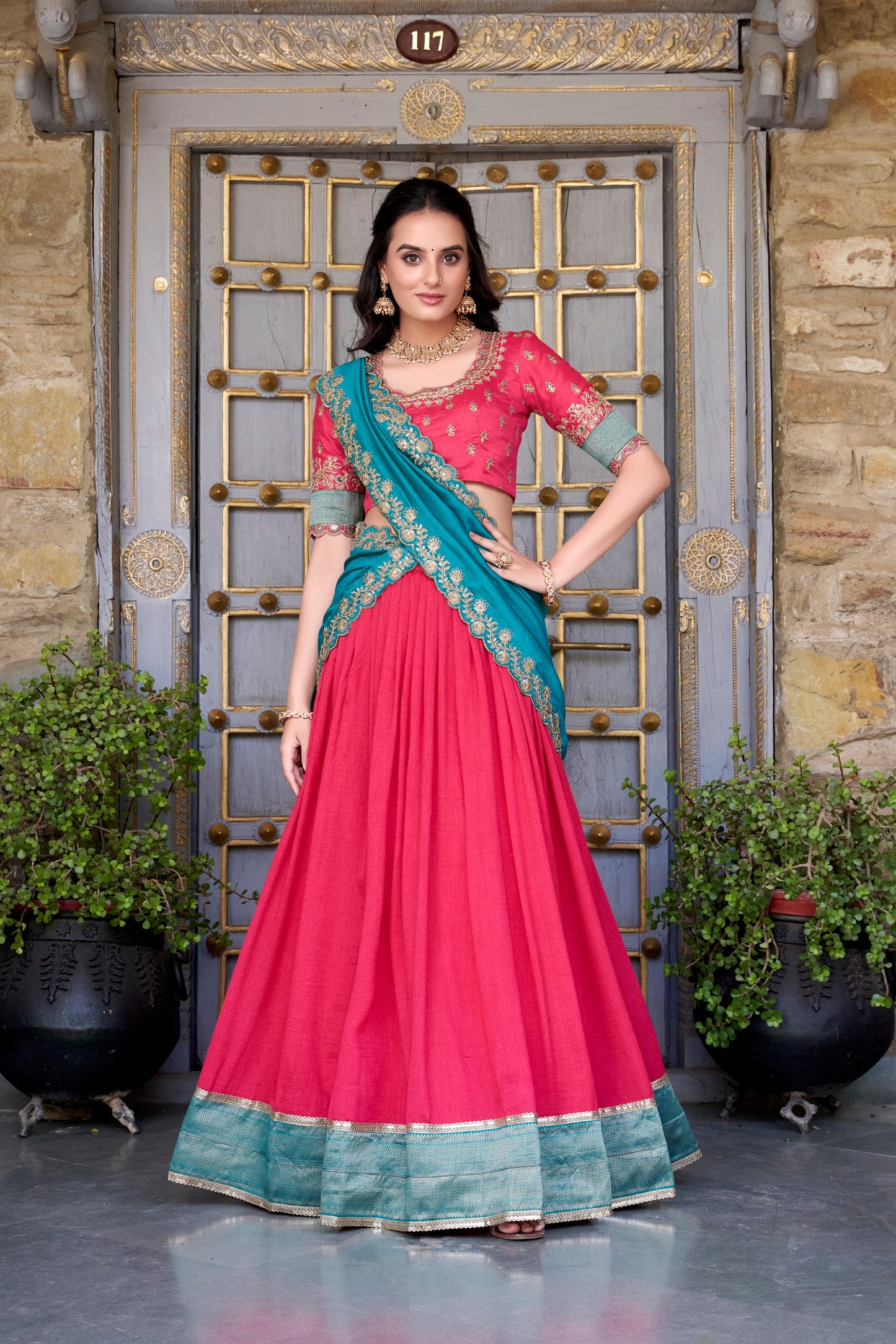 Zari Weave Mystic Shine Lehenga