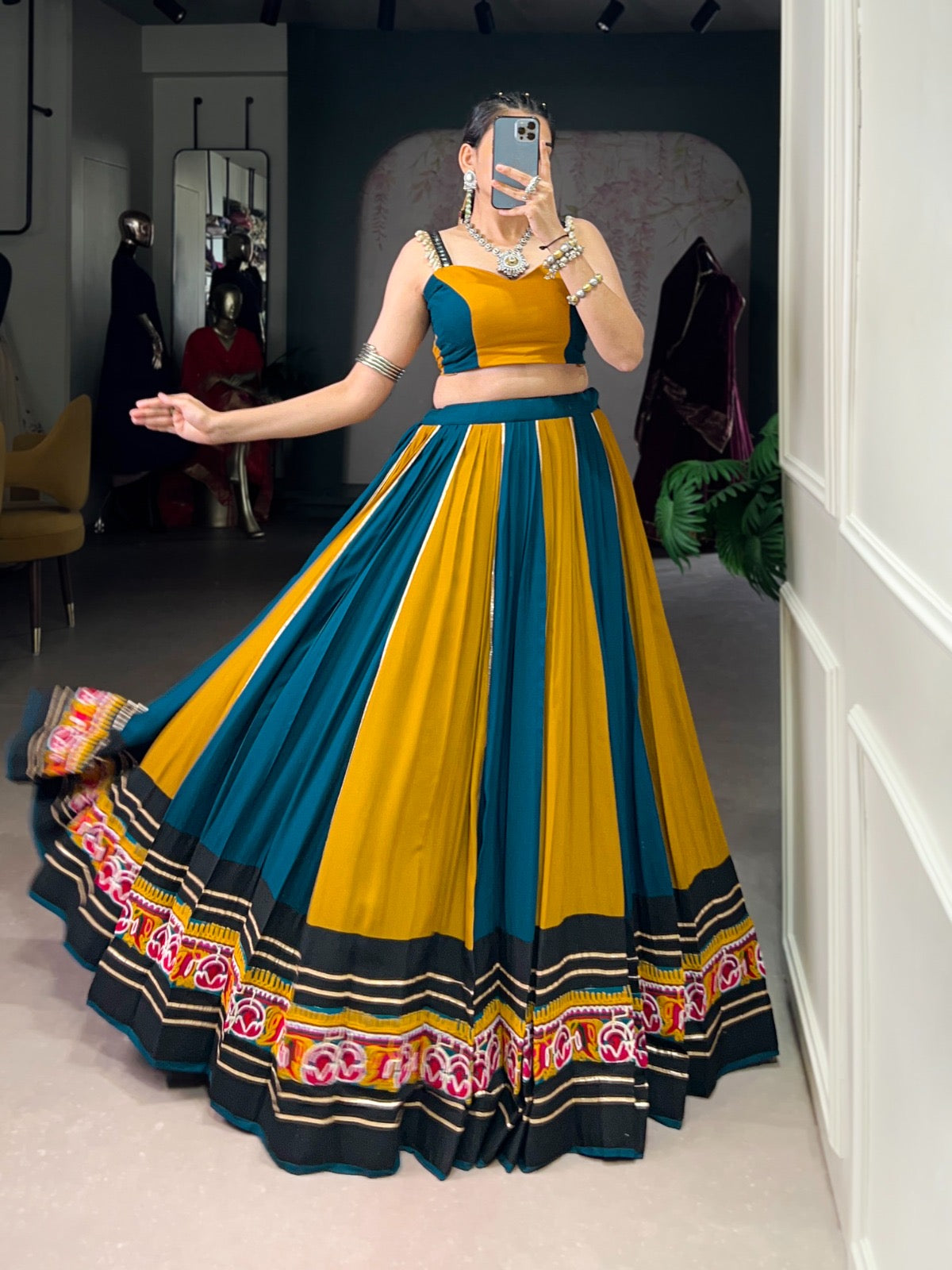 Garba Nights Festive Glow Lehenga