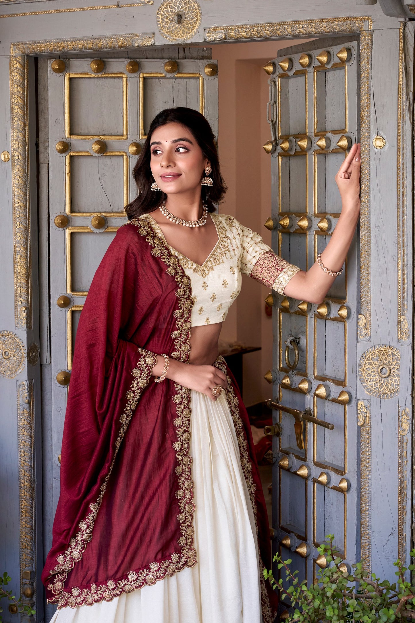 Zari Weave Mystic Shine Lehenga