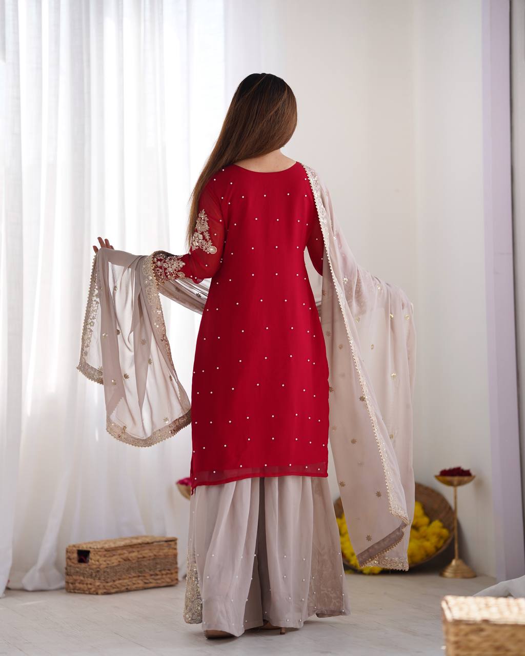 Regal Dori Embroidery Georgette Kurta Set