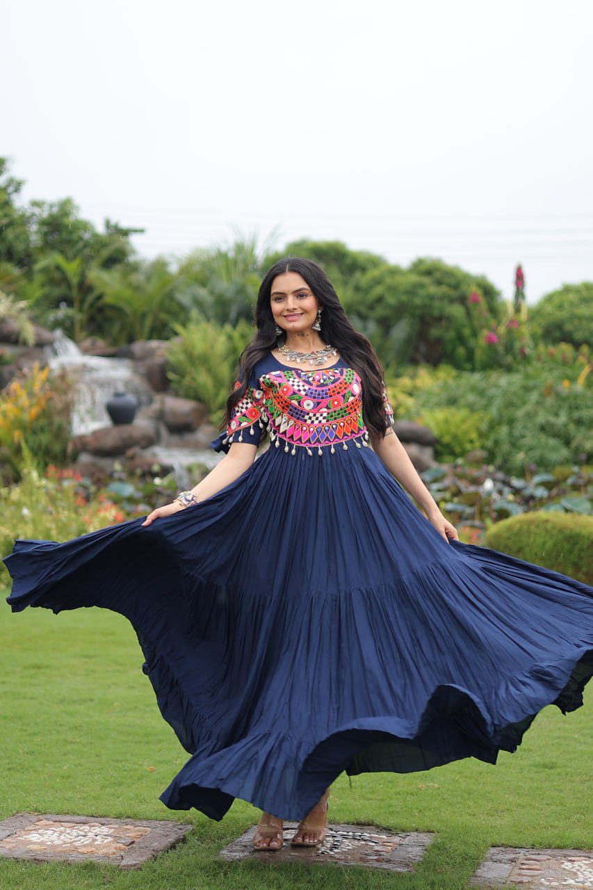 Festive Muse Layered Frill Gown