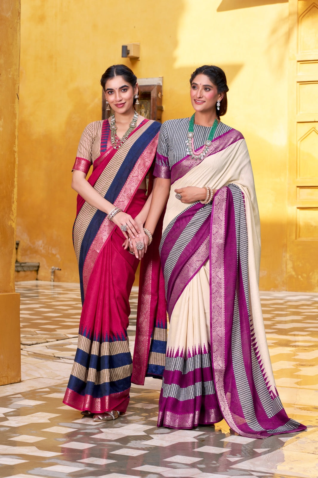 Classic Border Printed Saree