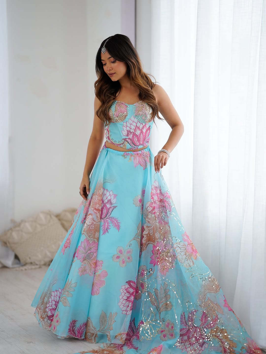 Frozen Muse Designer Lehenga Set