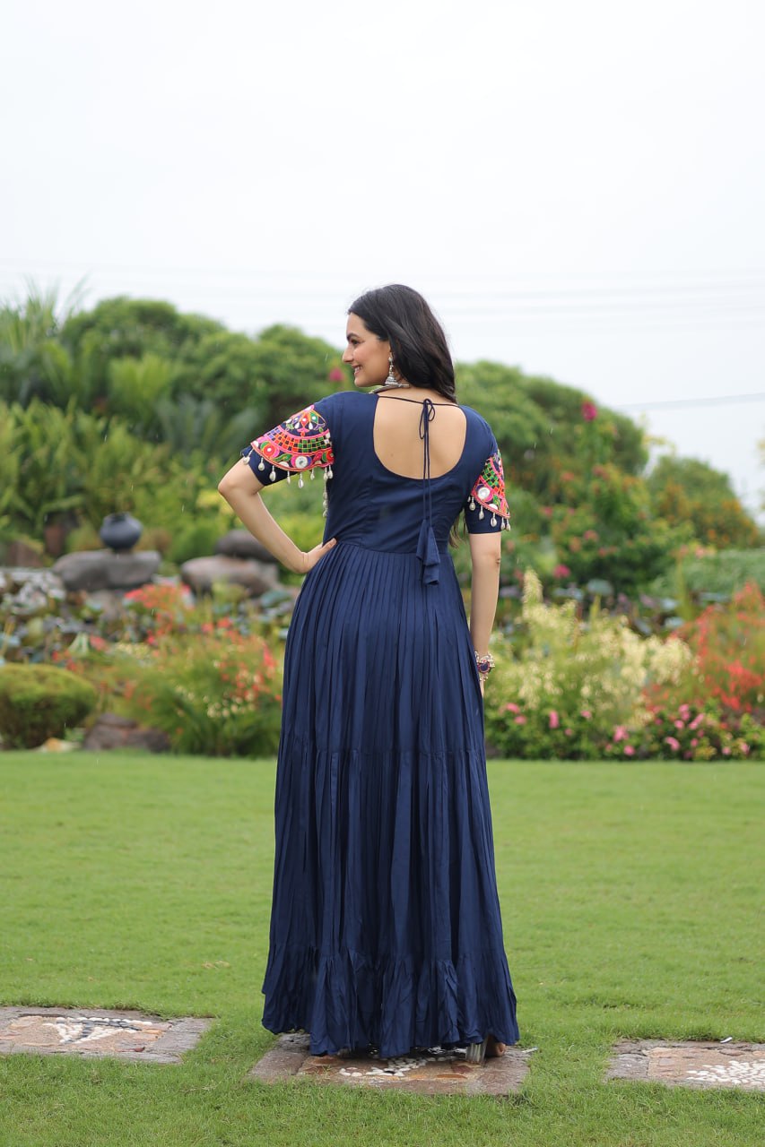 Festive Muse Layered Frill Gown