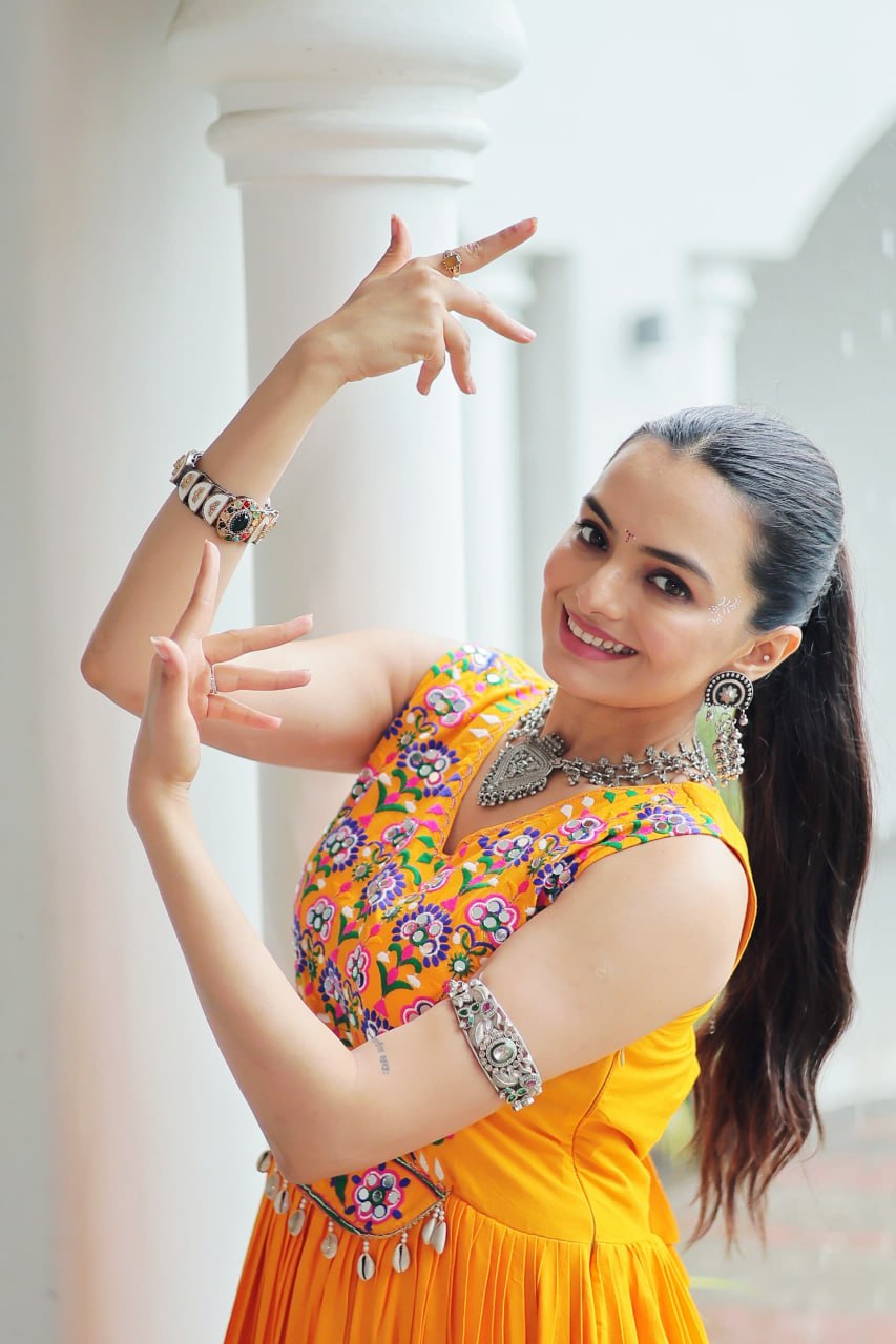Mirror Work Embroidered Kutchi Gown