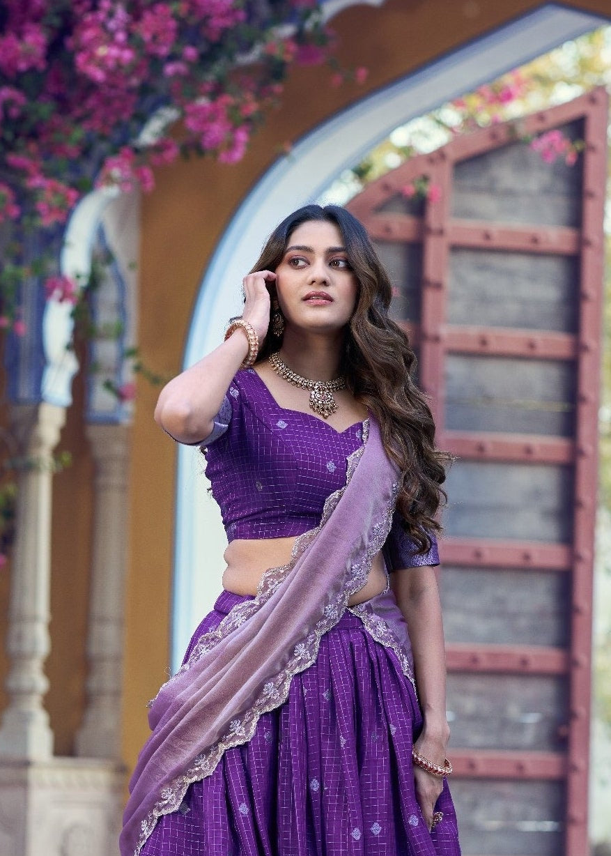 Nritya Chinon Zari Davani Collection