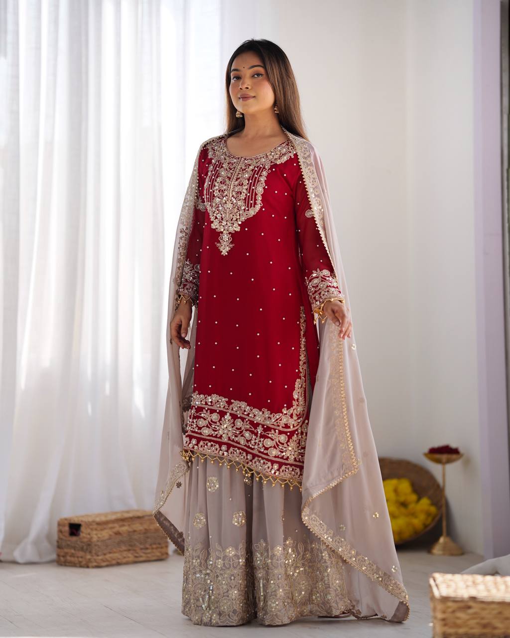 Regal Dori Embroidery Georgette Kurta Set