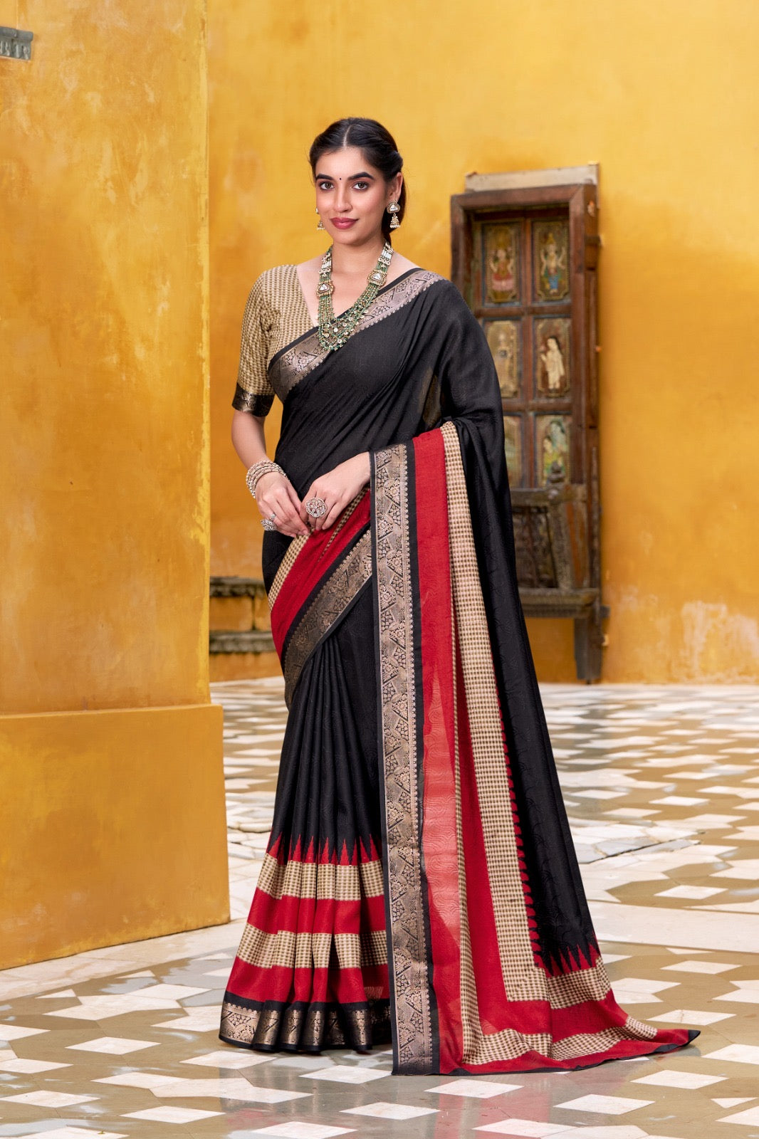 Classic Border Printed Saree