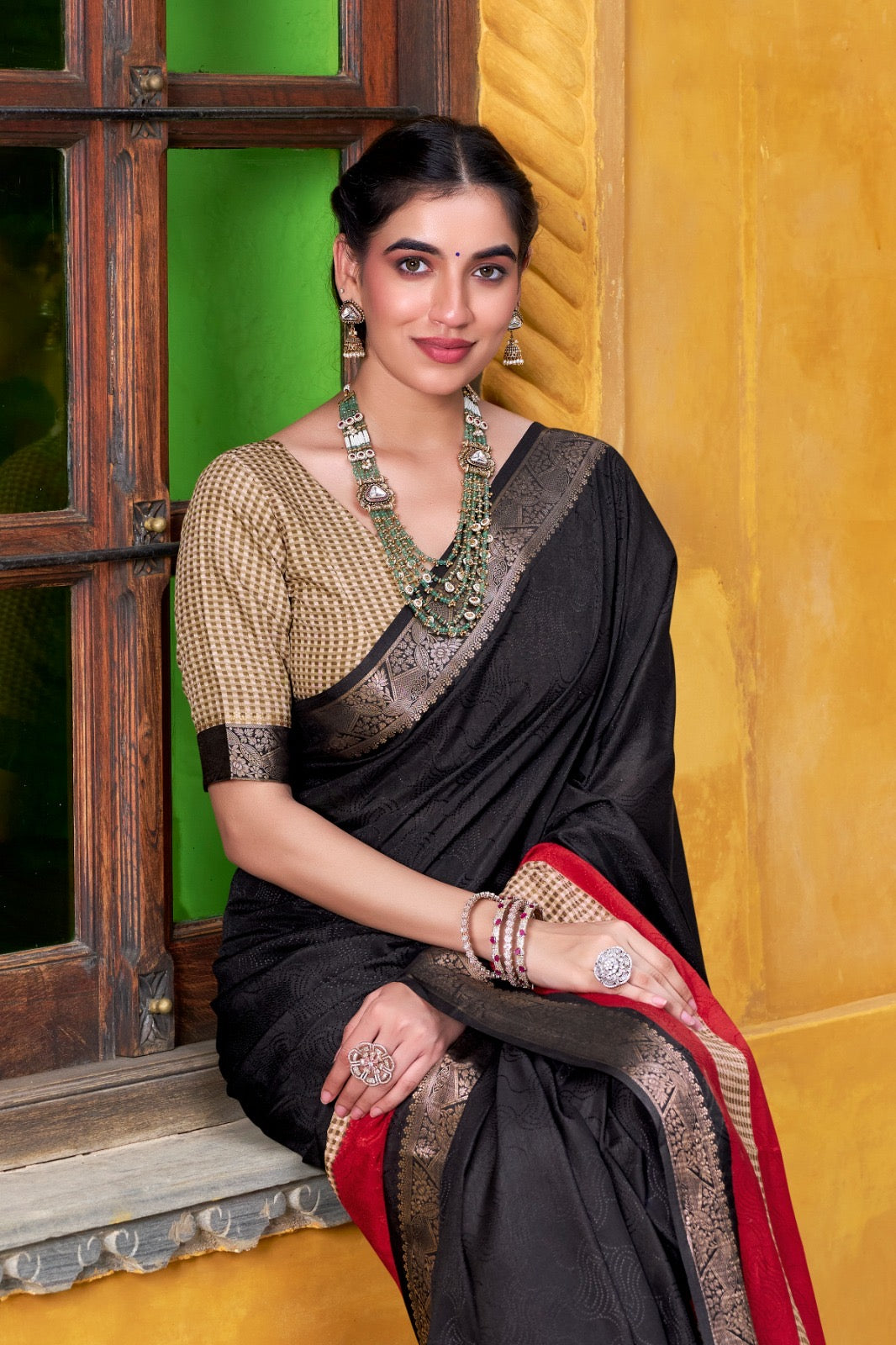 Classic Border Printed Saree
