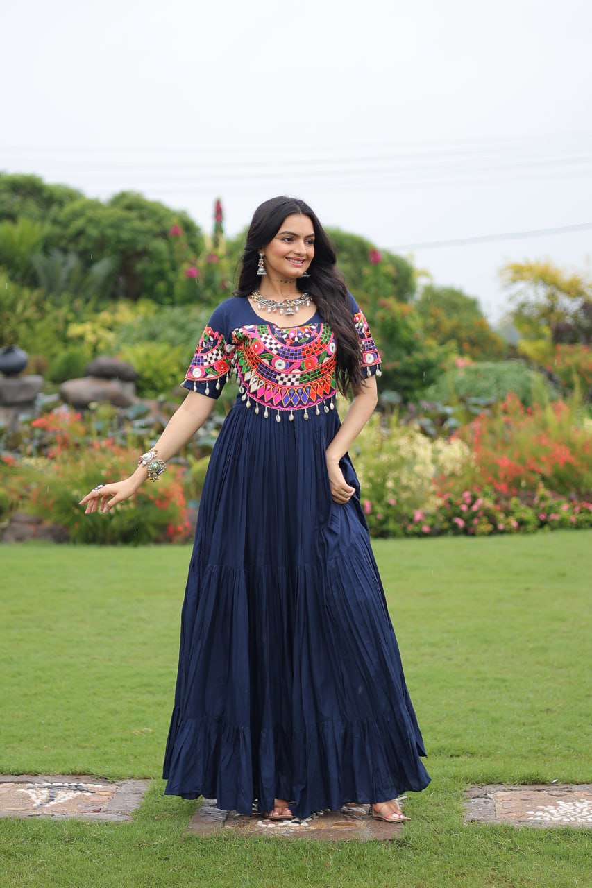 Festive Muse Layered Frill Gown