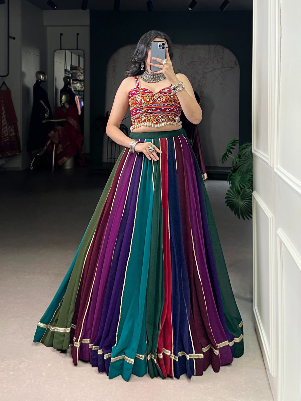 Graceful Georgette Festive Lehenga
