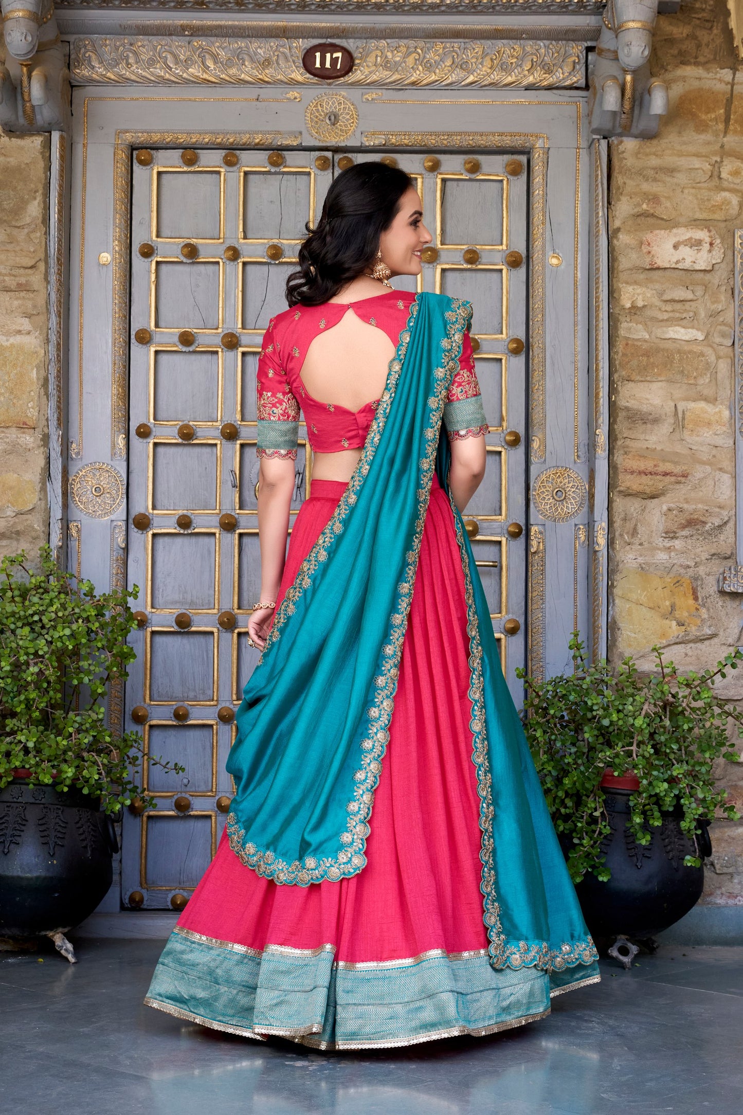Zari Weave Mystic Shine Lehenga