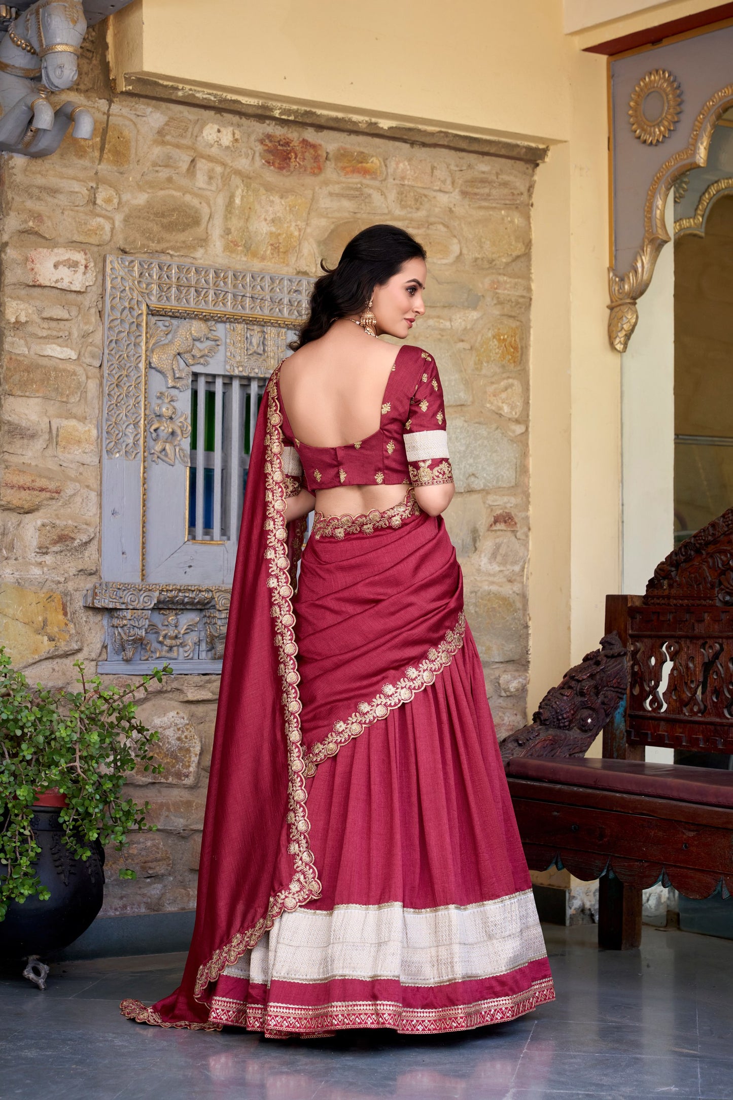 Zari Weave Mystic Shine Lehenga