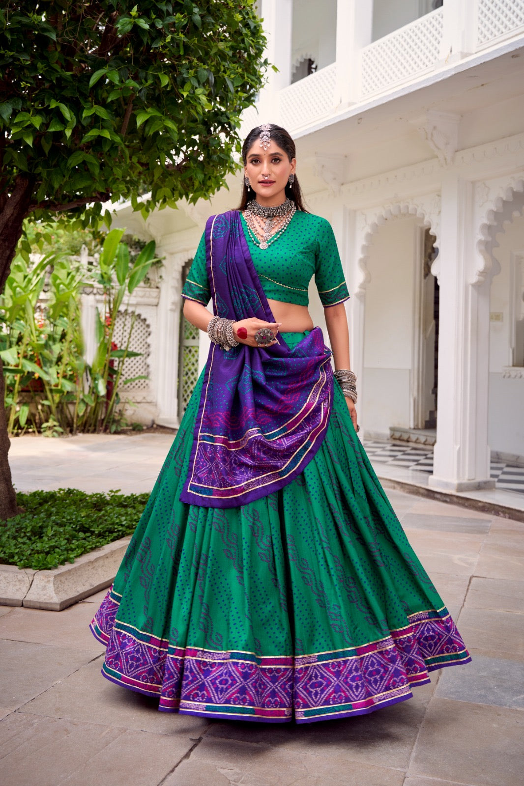 Bandhej Printed Lehenga Choli
