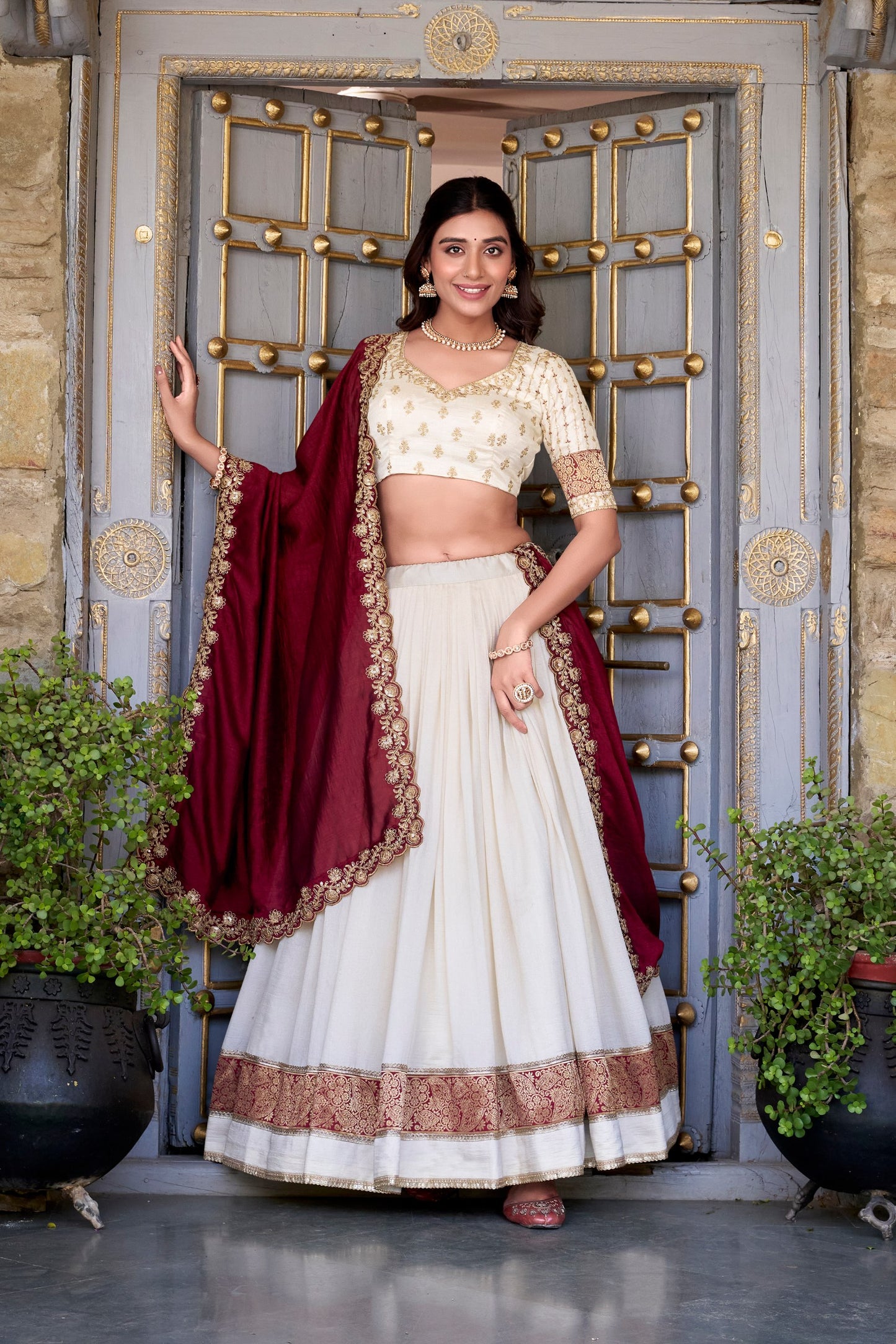 Zari Weave Mystic Shine Lehenga