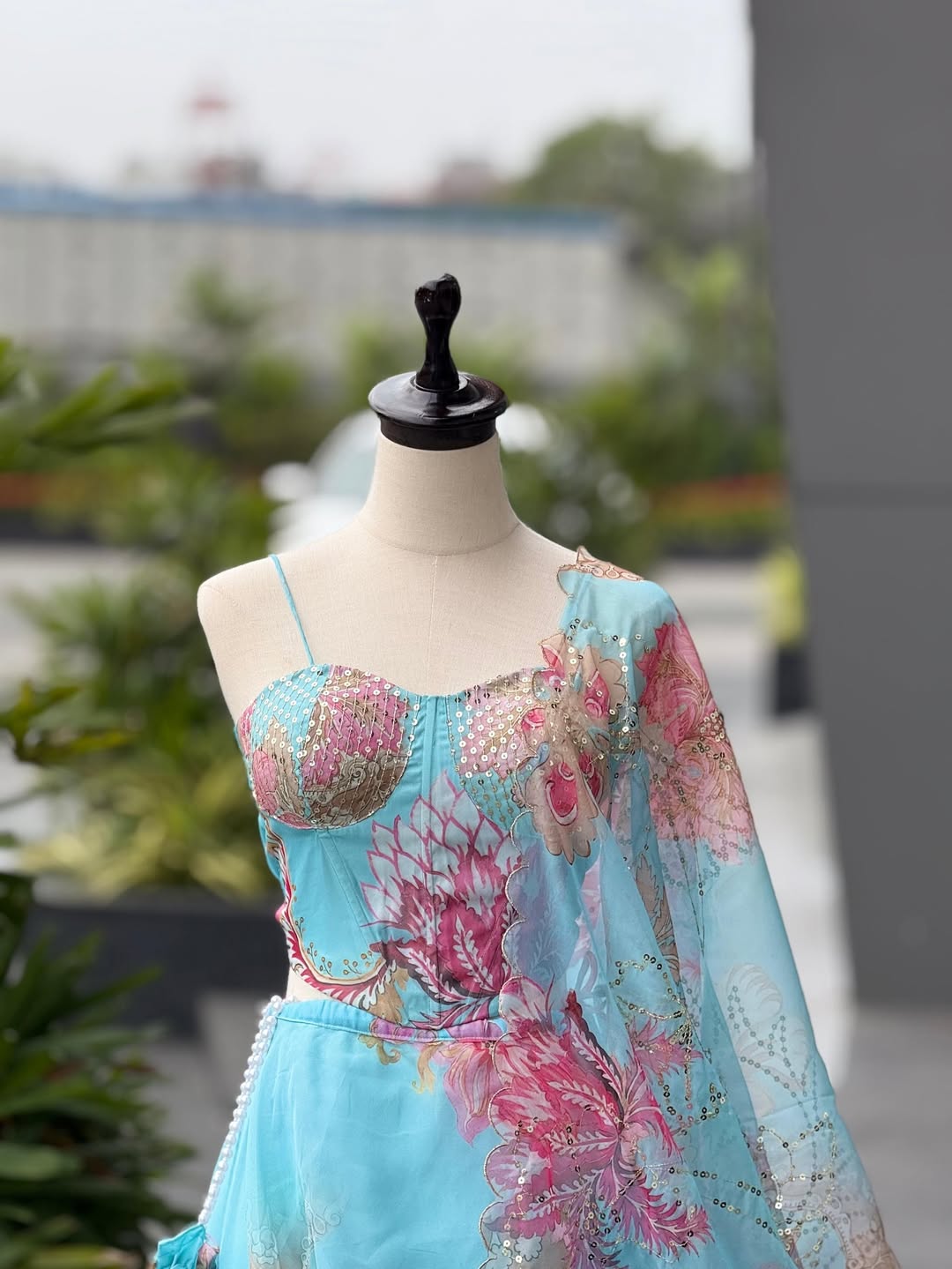 Frozen Muse Corset Lehenga Set