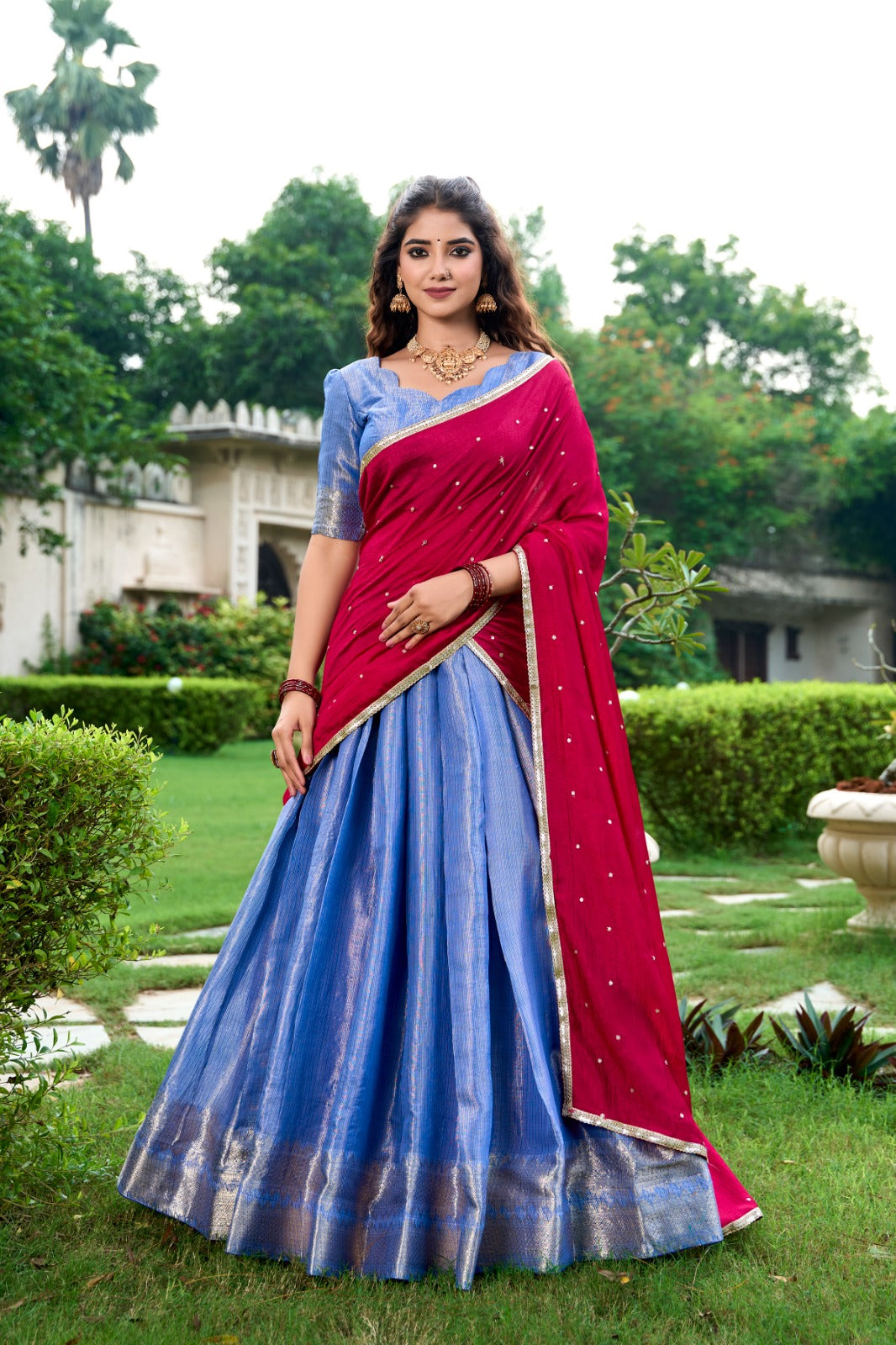South Special Weaving Lehenga
