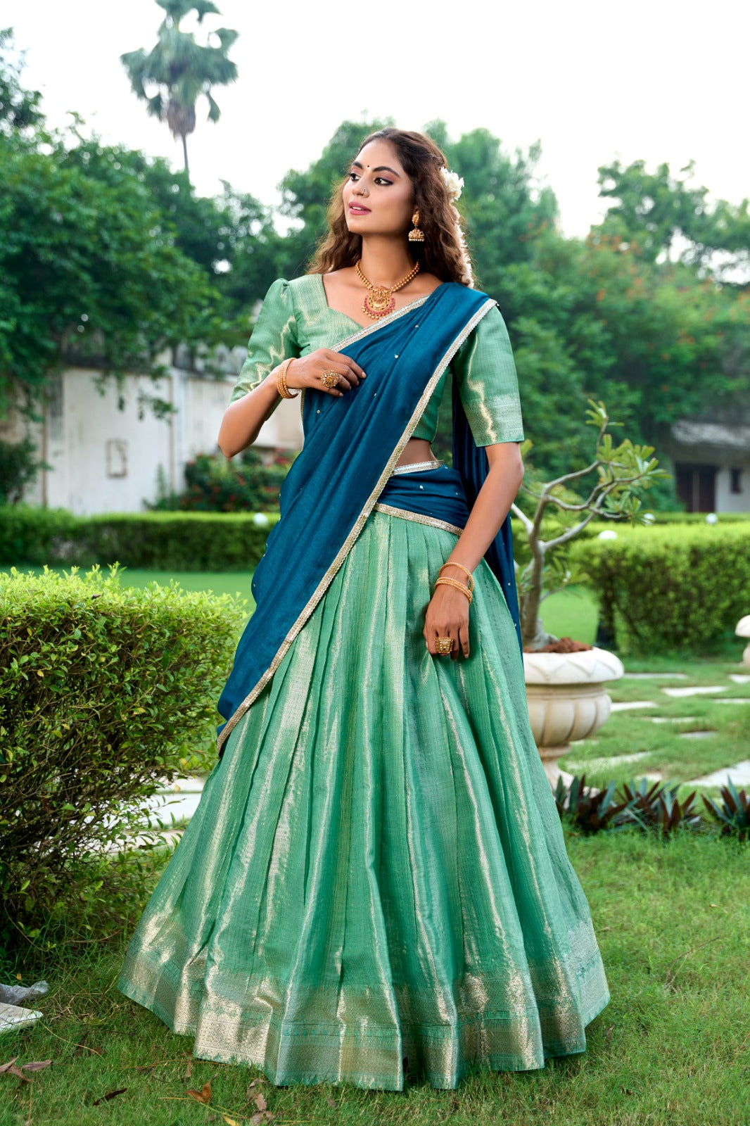 South Special Weaving Lehenga