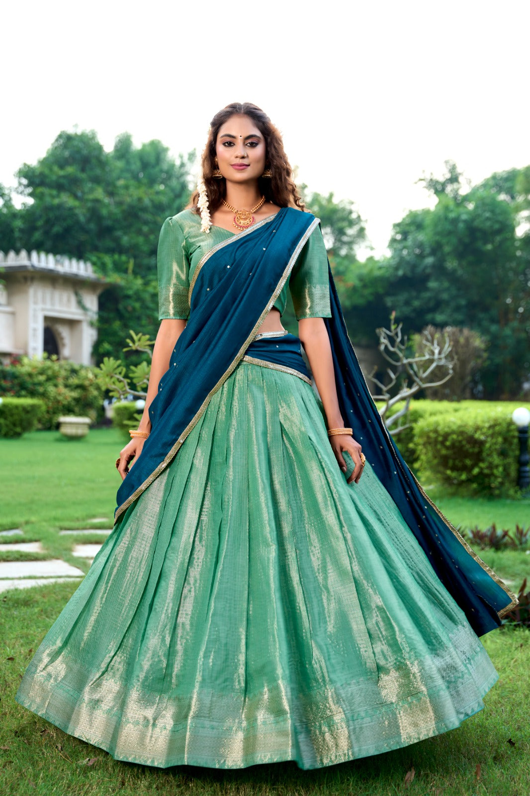 South Special Weaving Lehenga