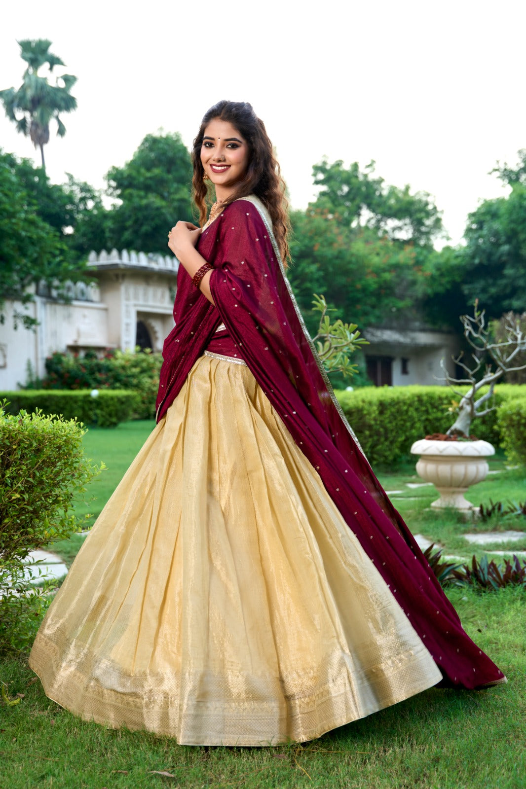 South Special Weaving Lehenga