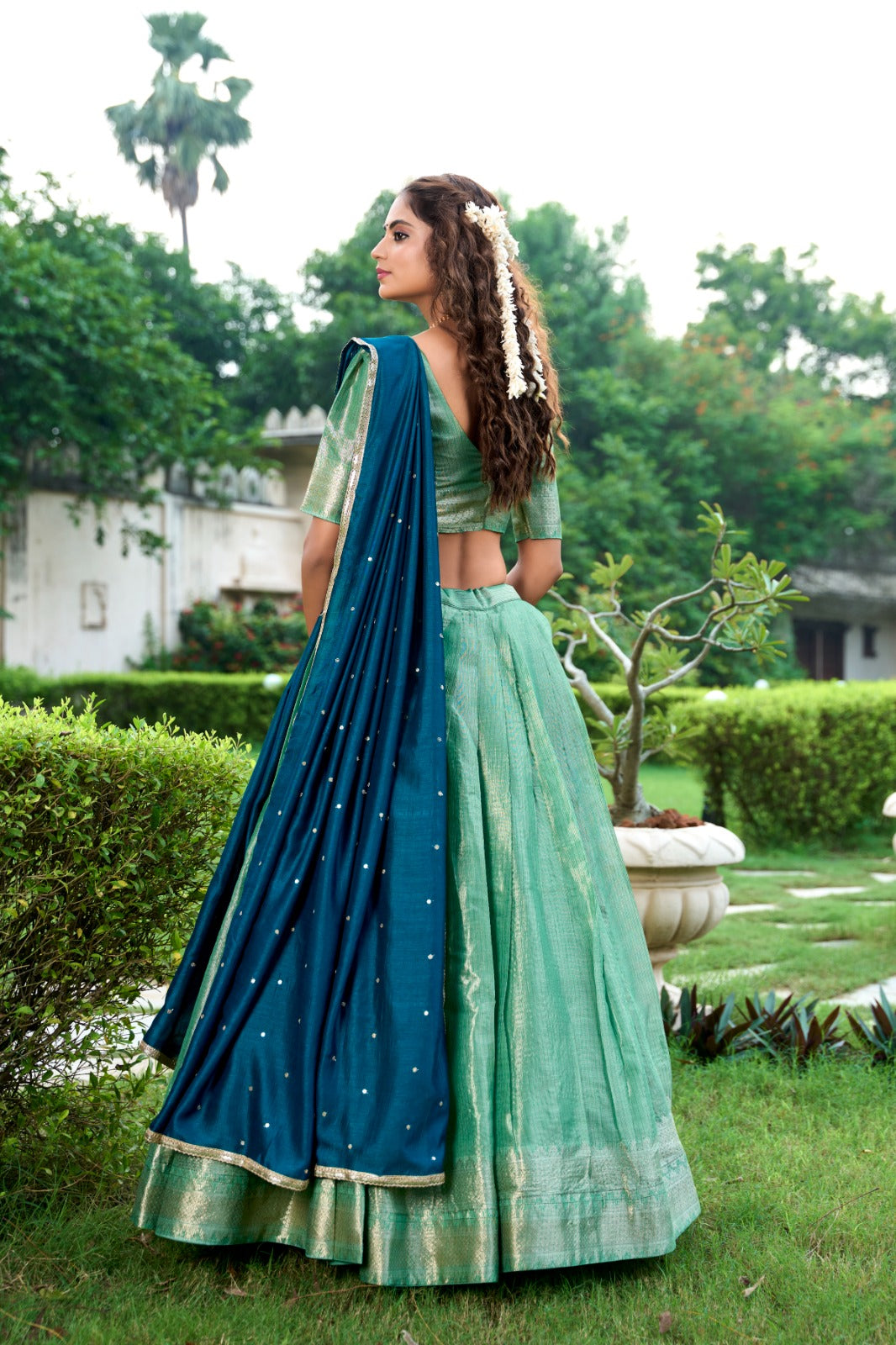 South Special Weaving Lehenga