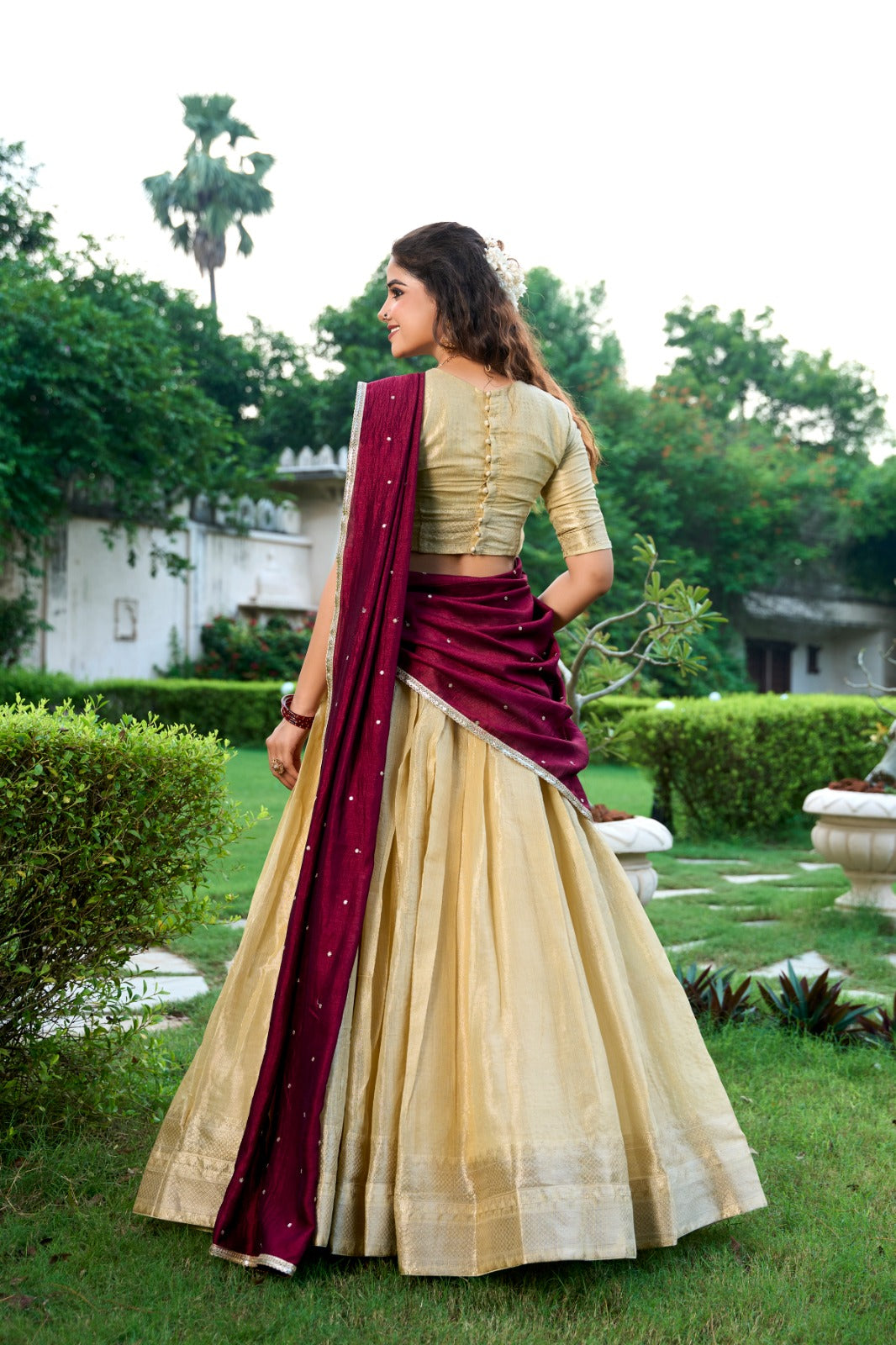 South Special Weaving Lehenga