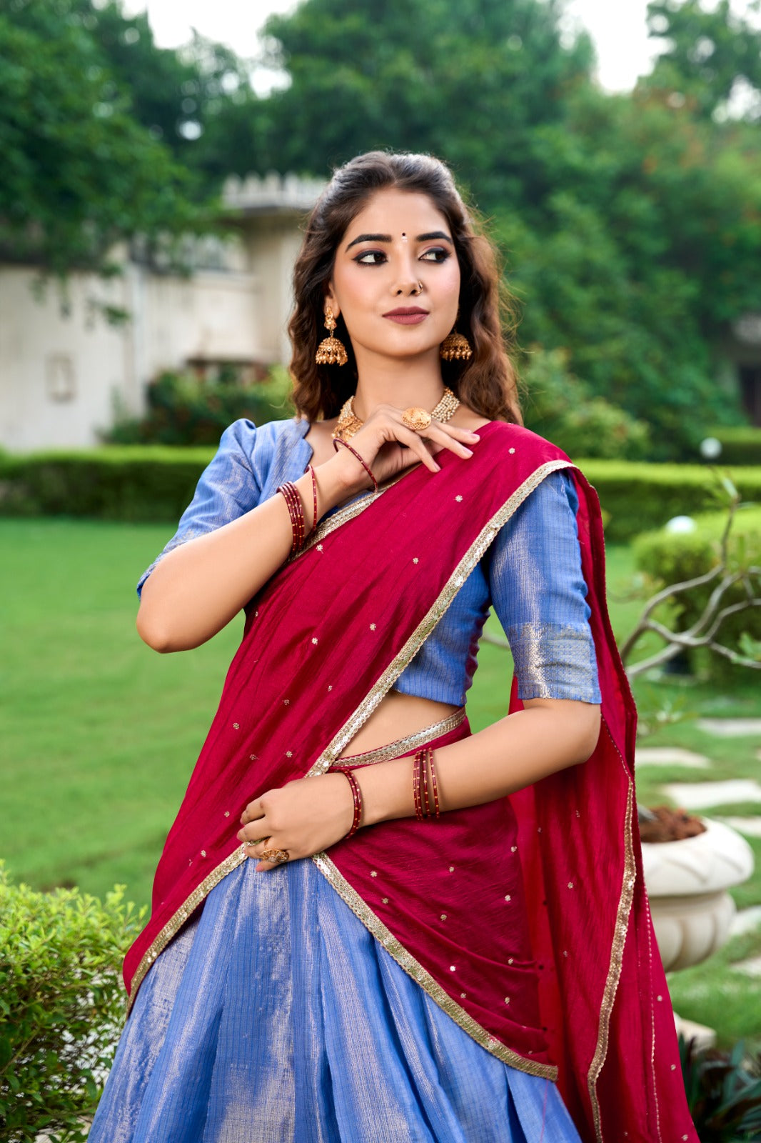 South Special Weaving Lehenga