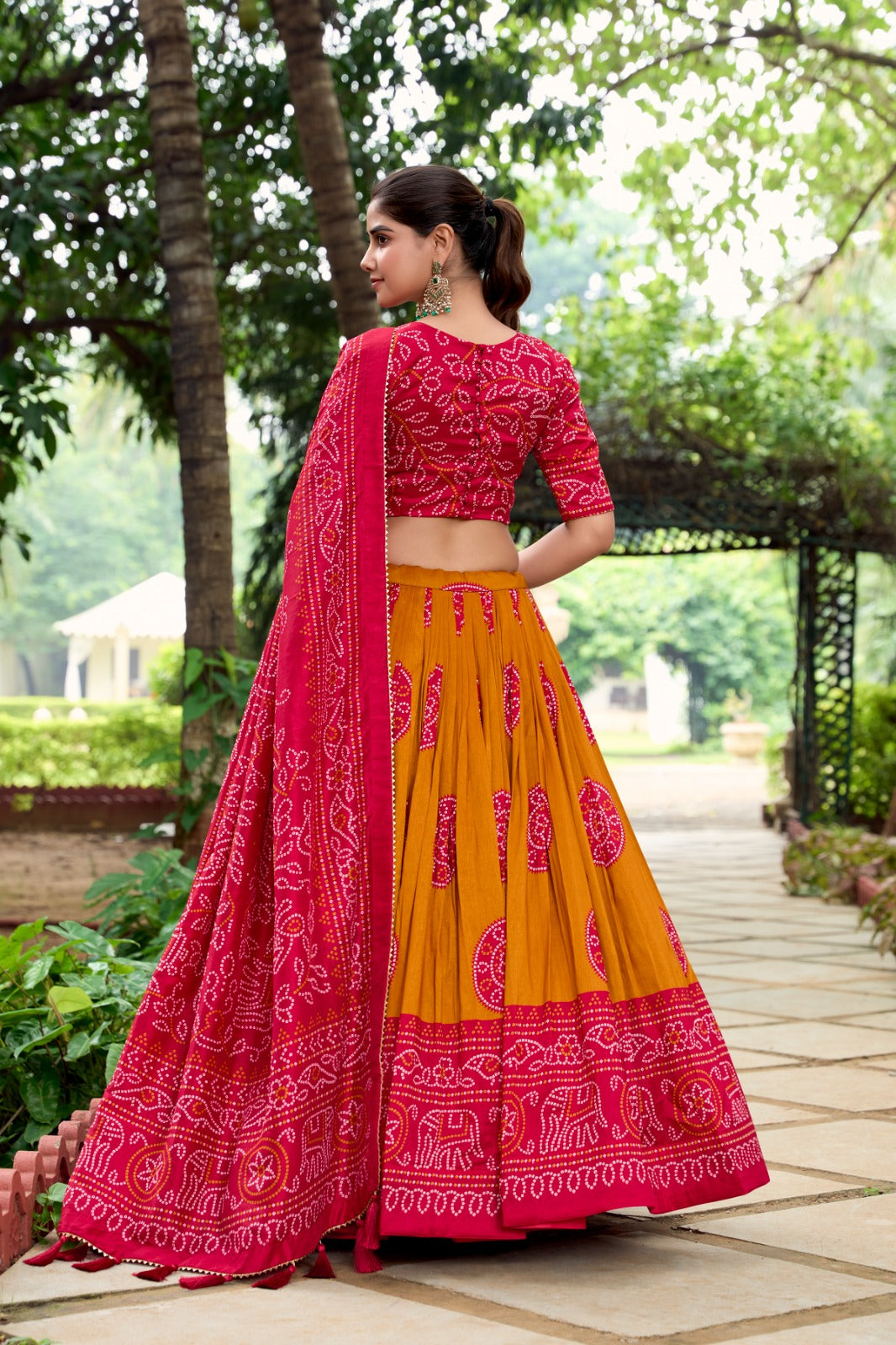 Bandhani printed Lehenga Choli Sets
