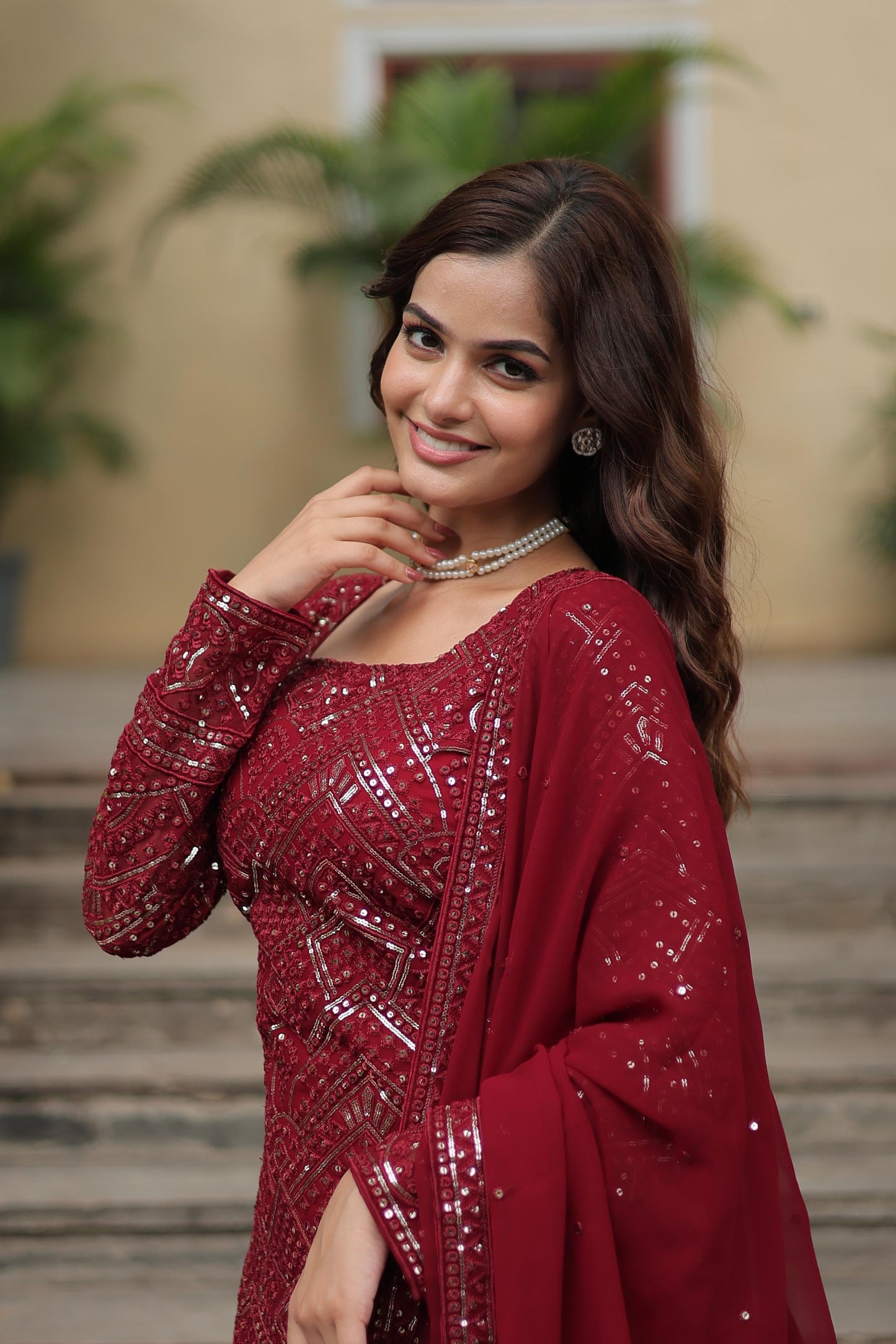 Festive Flare Sharara Suit With Dupatta