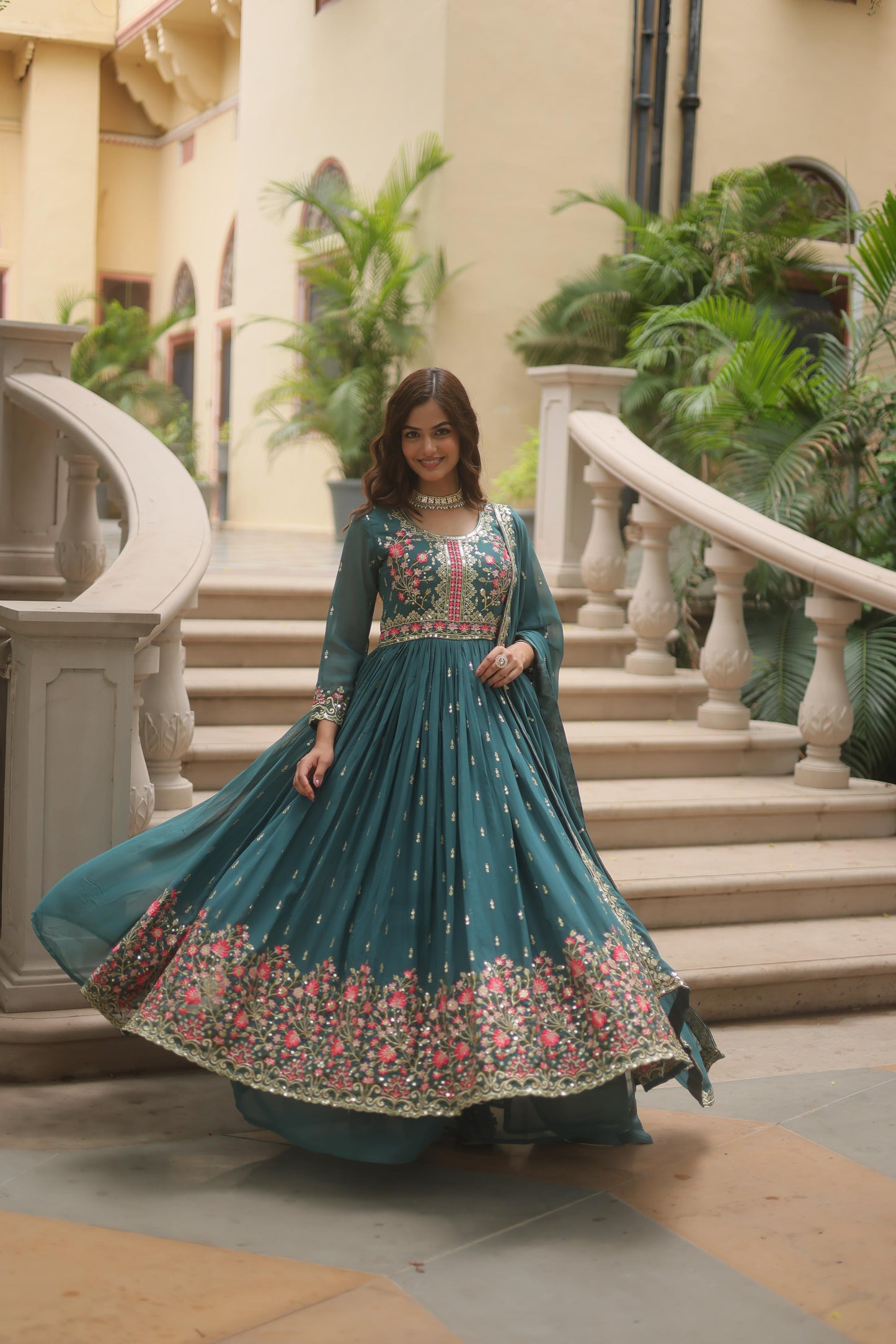 Beautiful Glimmering Sequins Sharara Suit Set