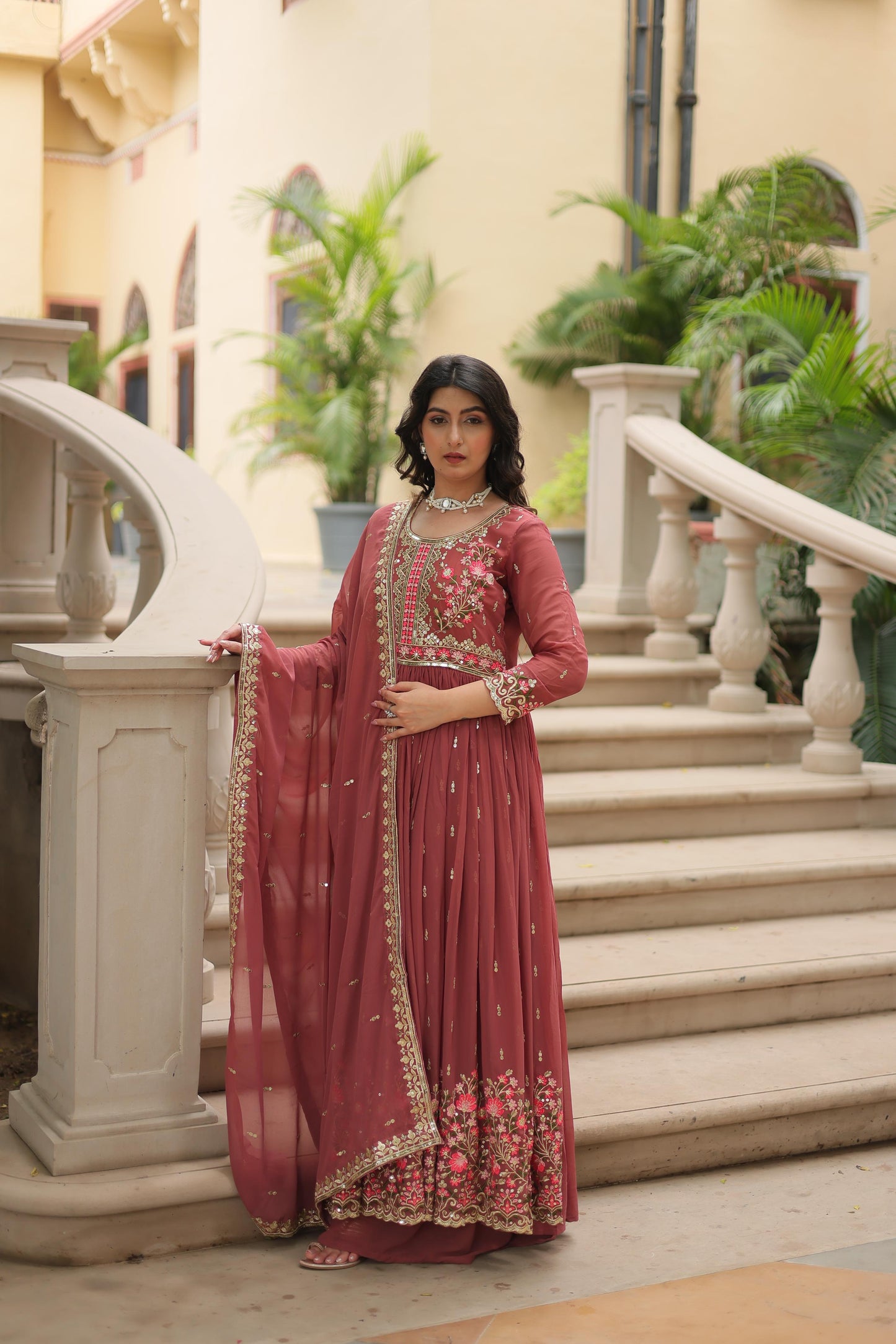Beautiful Glimmering Sequins Sharara Suit Set