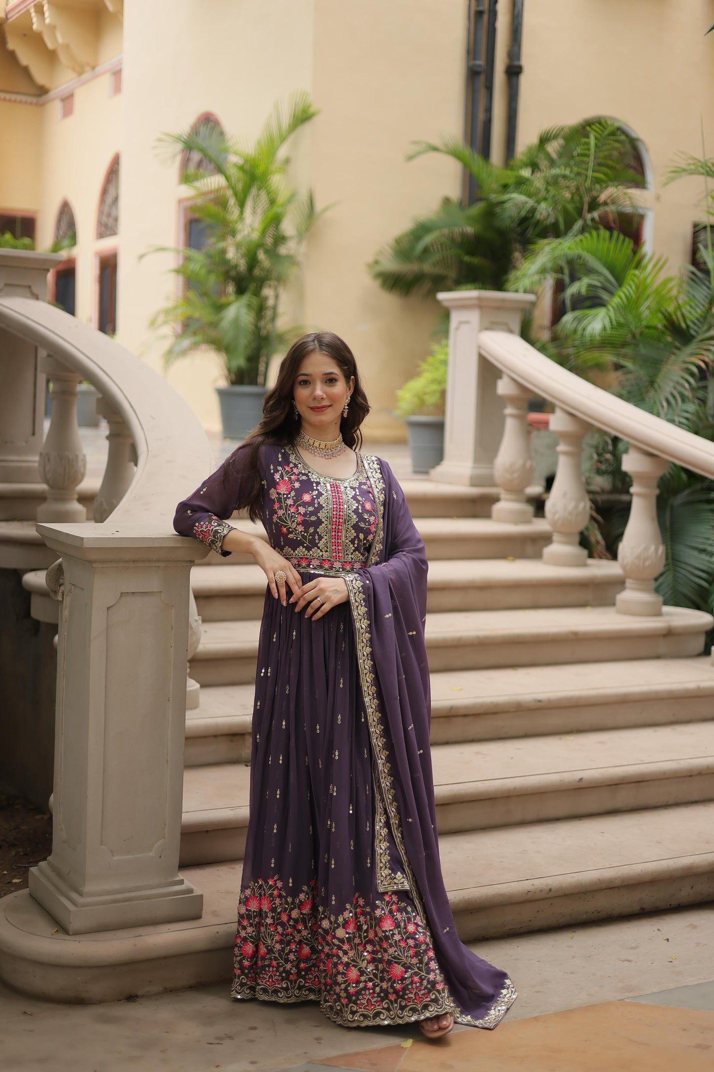 Beautiful Glimmering Sequins Sharara Suit Set