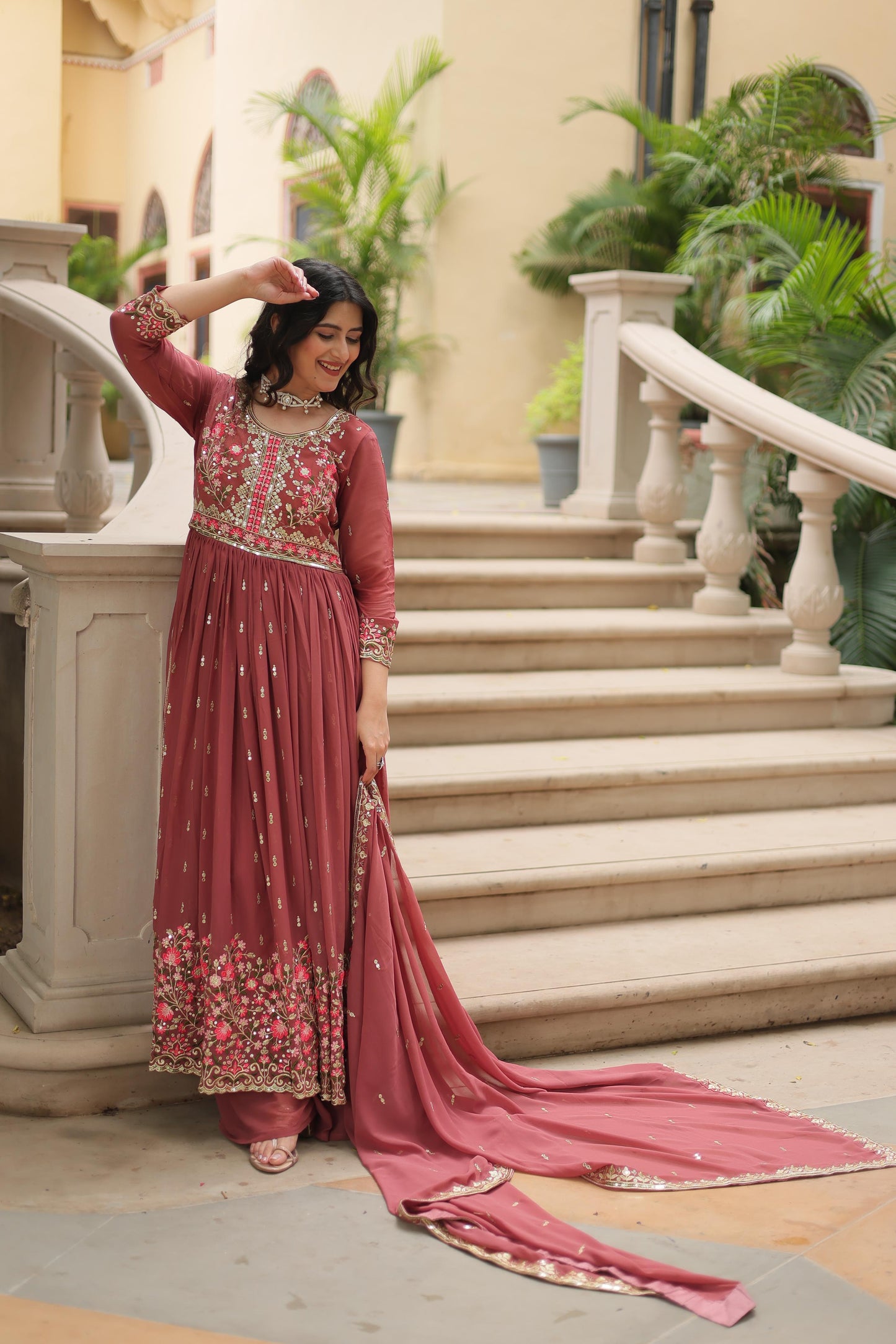 Beautiful Glimmering Sequins Sharara Suit Set
