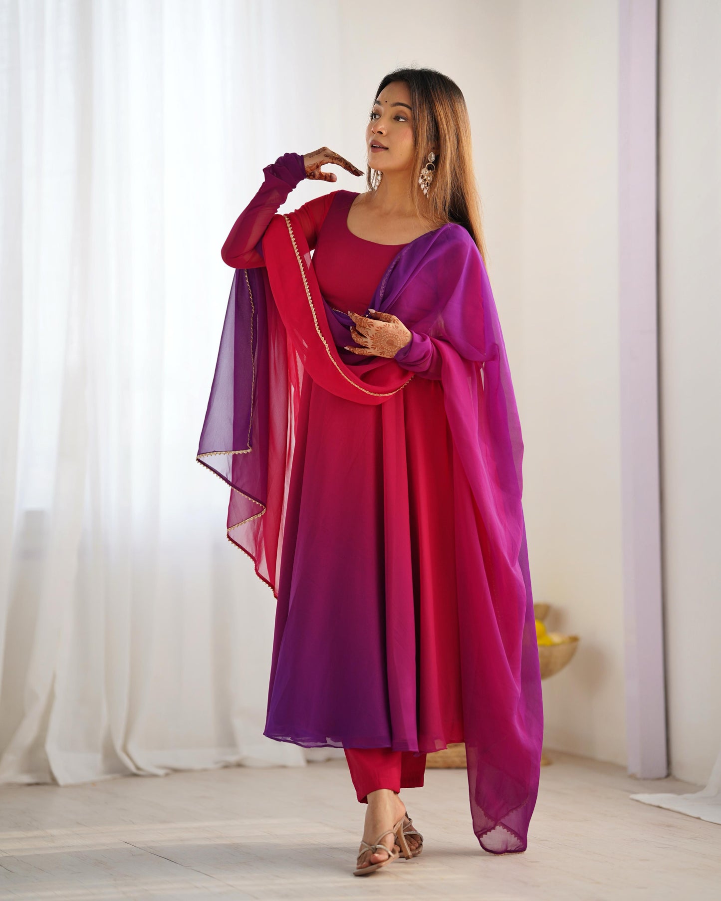 Ethereal Ombre Grace Anarkali Set