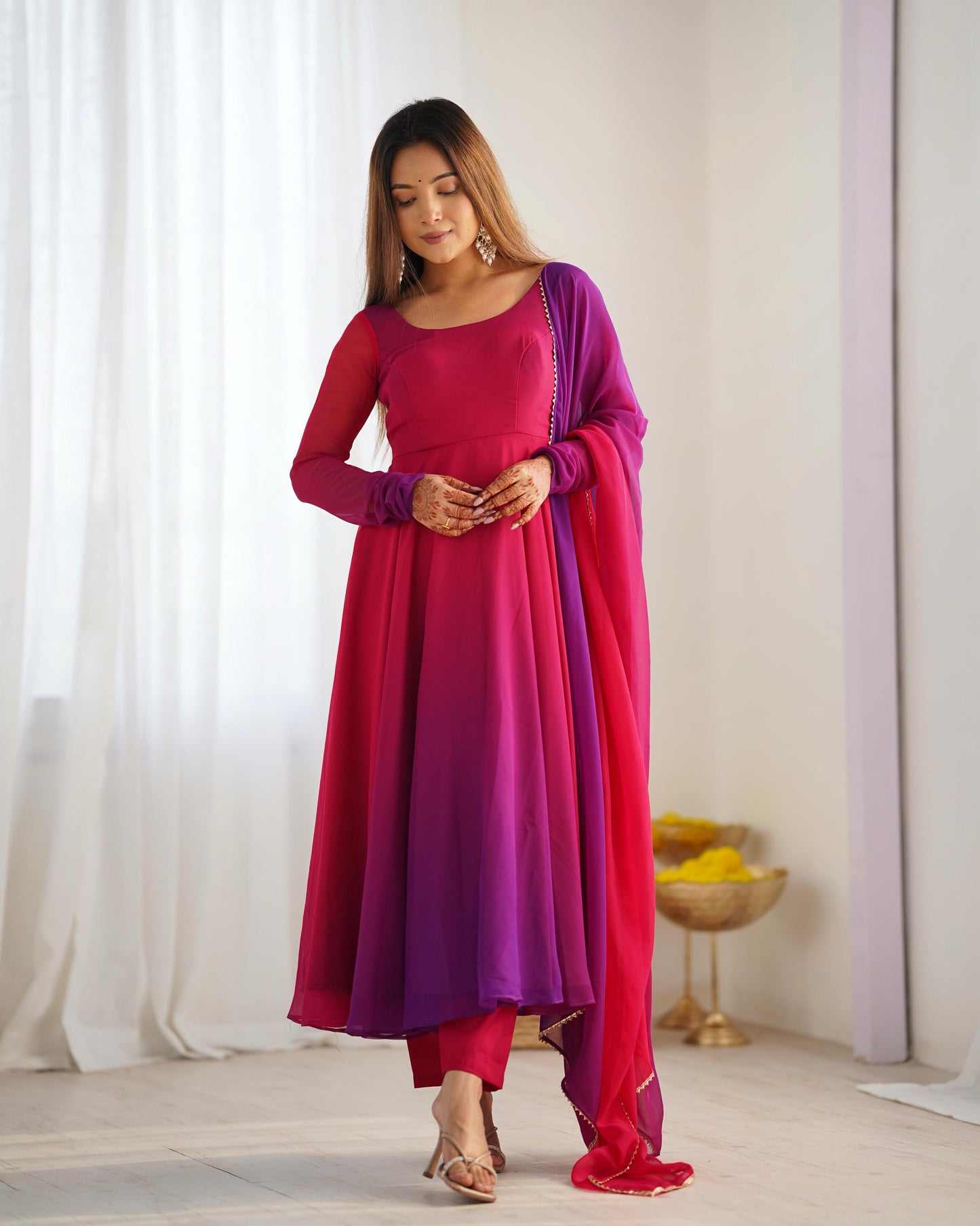 Ethereal Ombre Grace Anarkali Set