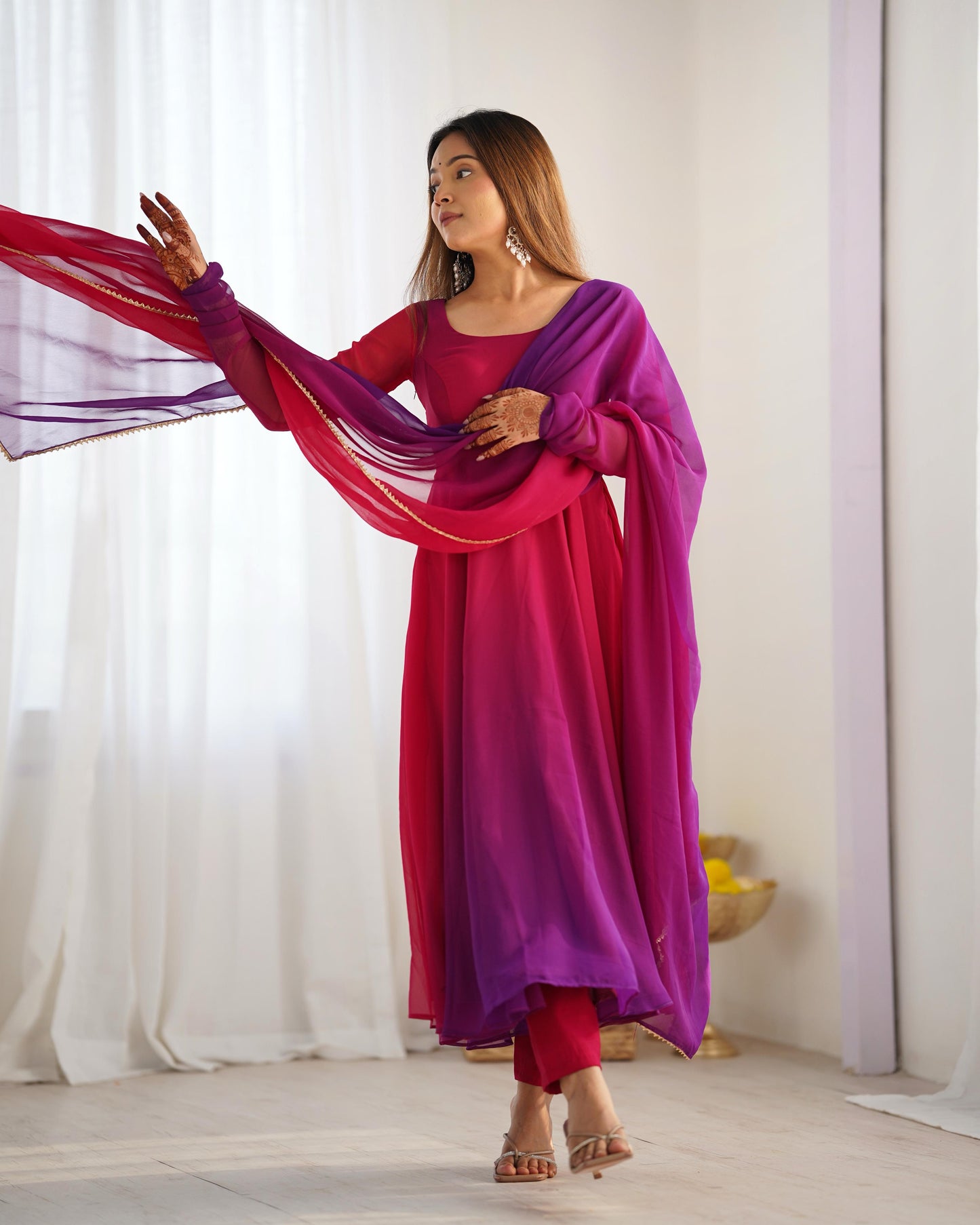 Ethereal Ombre Grace Anarkali Set