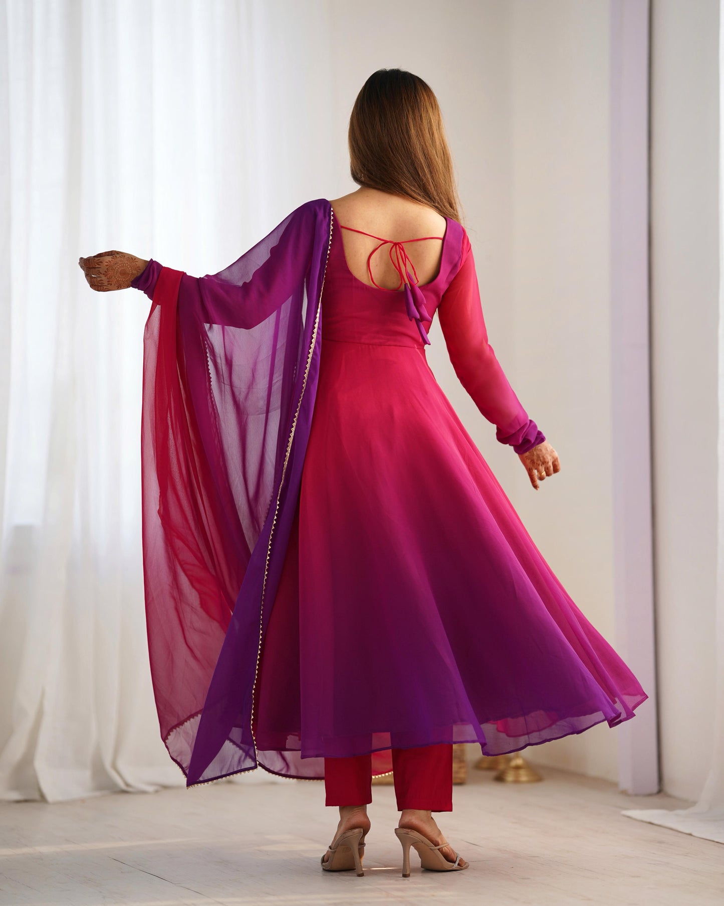 Ethereal Ombre Grace Anarkali Set