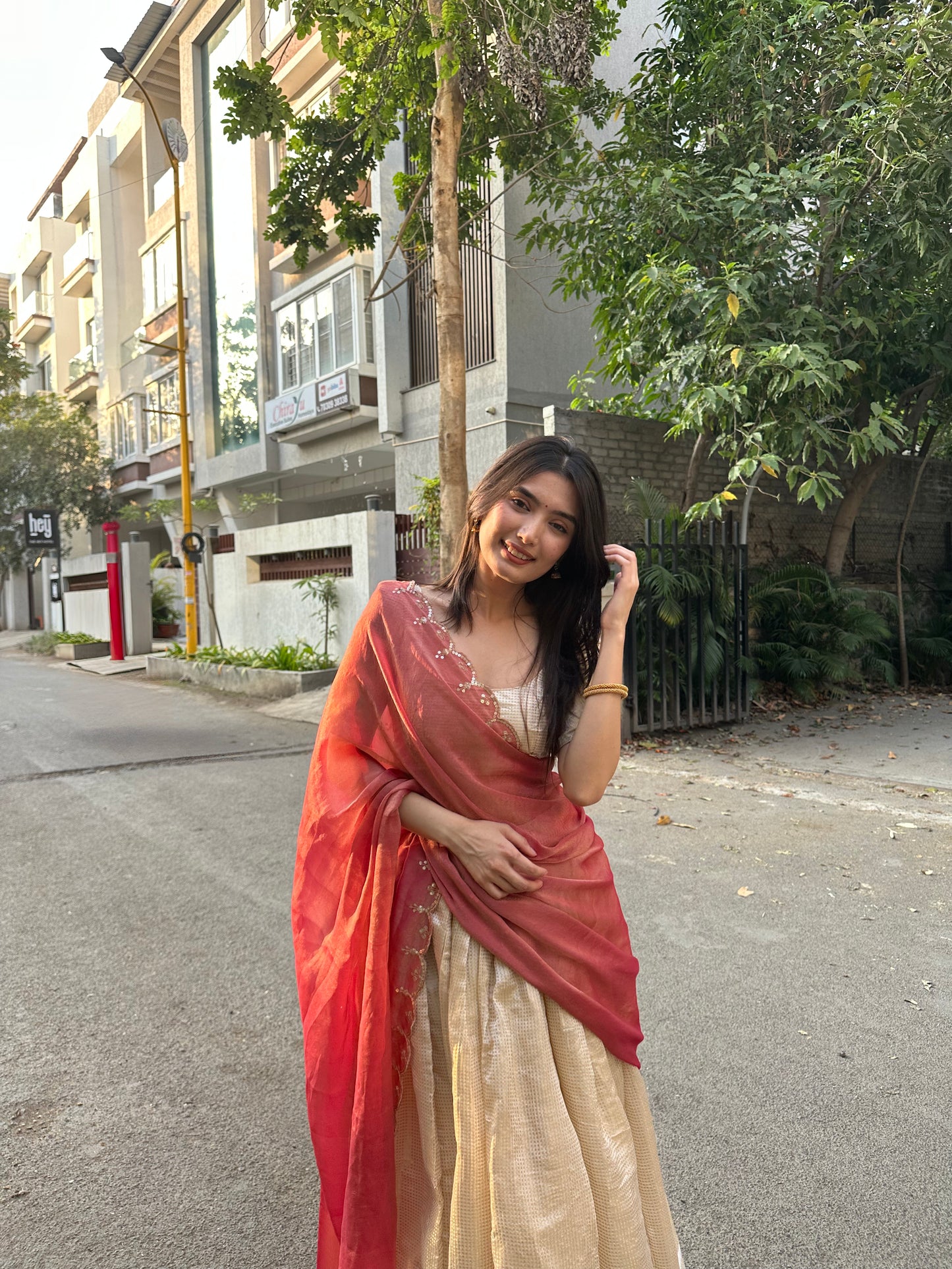 Isha’s Ivory Daydream Lehenga Set