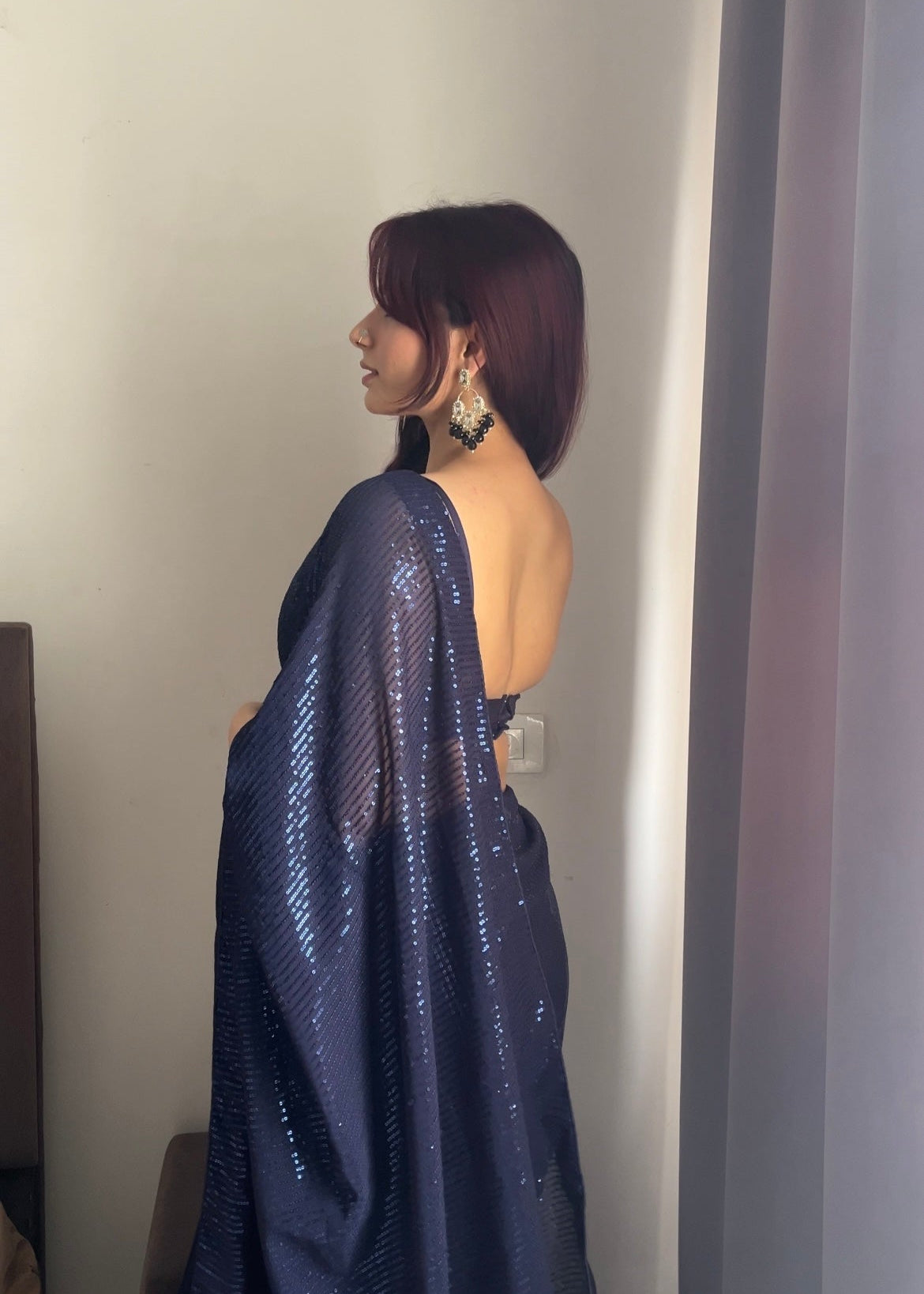 Celestial Sparkle Saree