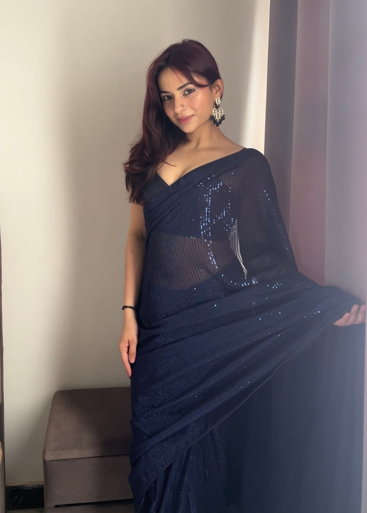 Celestial Sparkle Saree