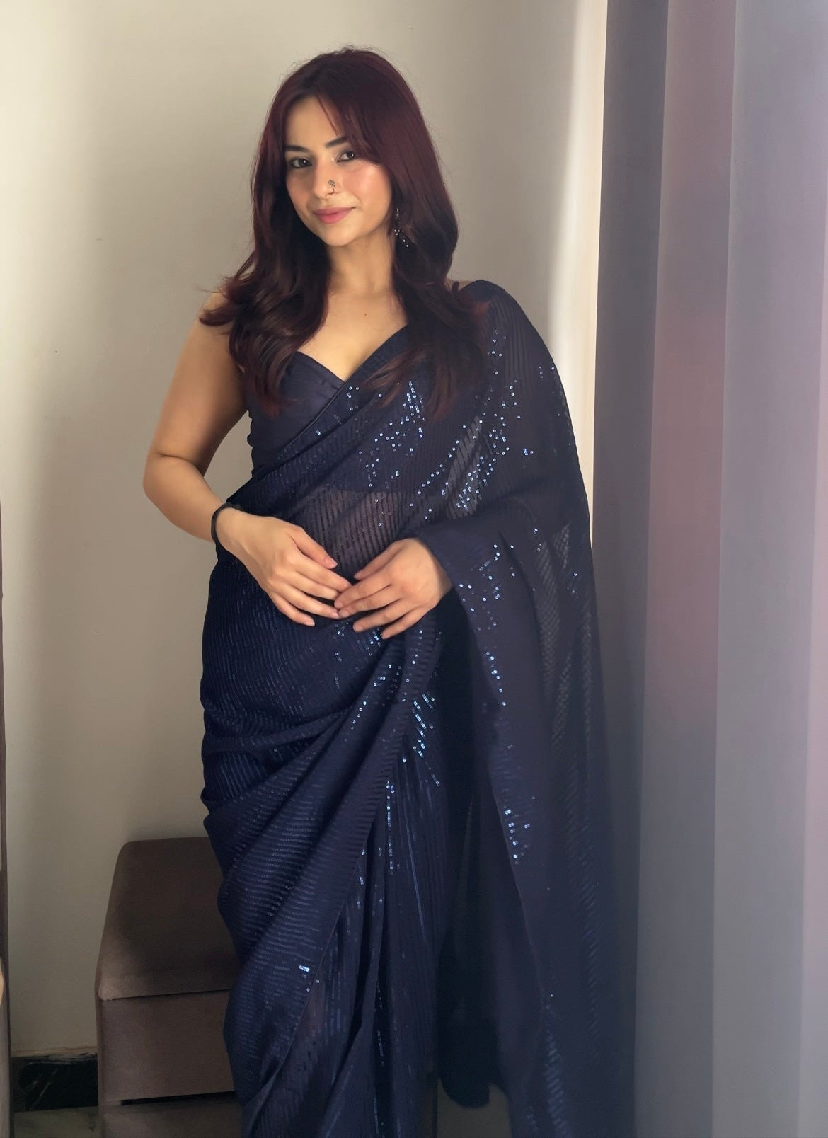Celestial Sparkle Saree