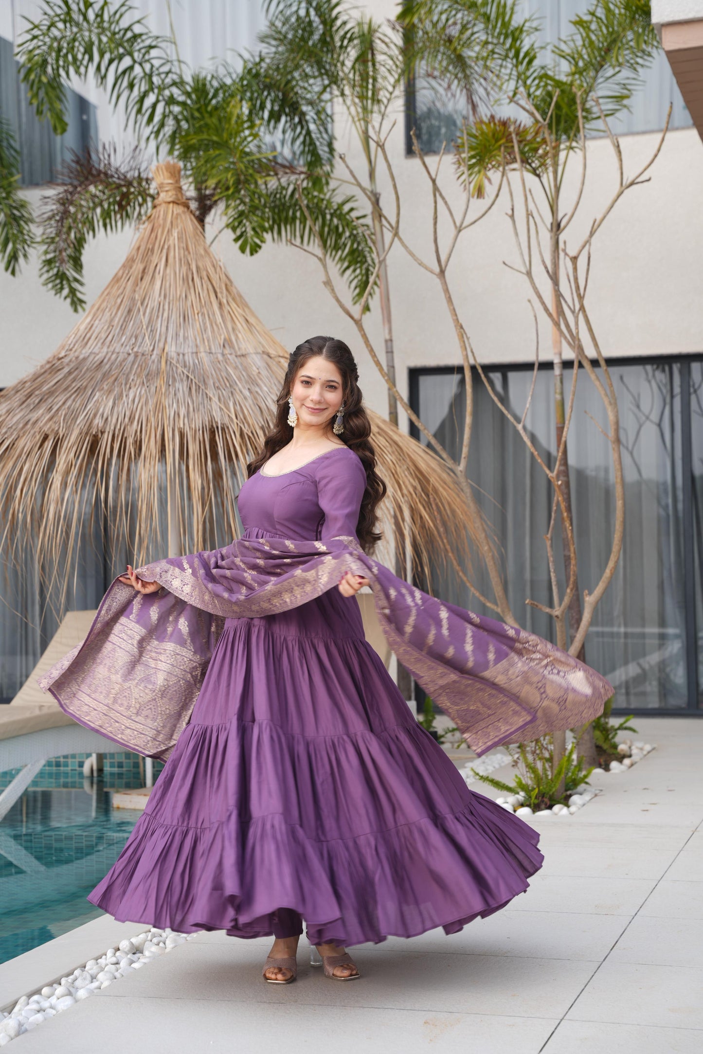 Festive Bloom Anarkali Edit