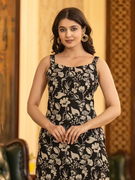 Easy Fit Sleeveless Cotton Kurti