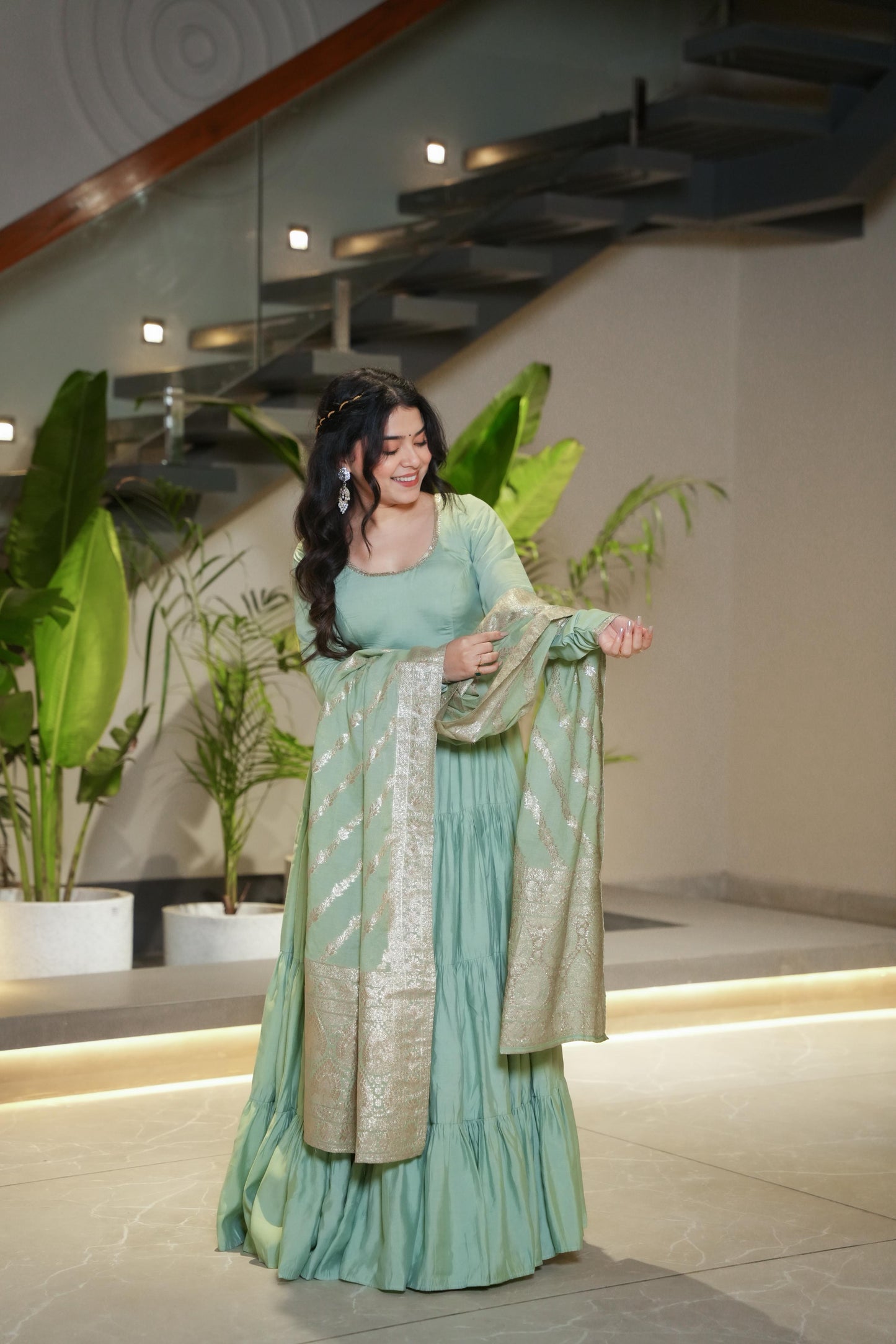Festive Bloom Anarkali Edit