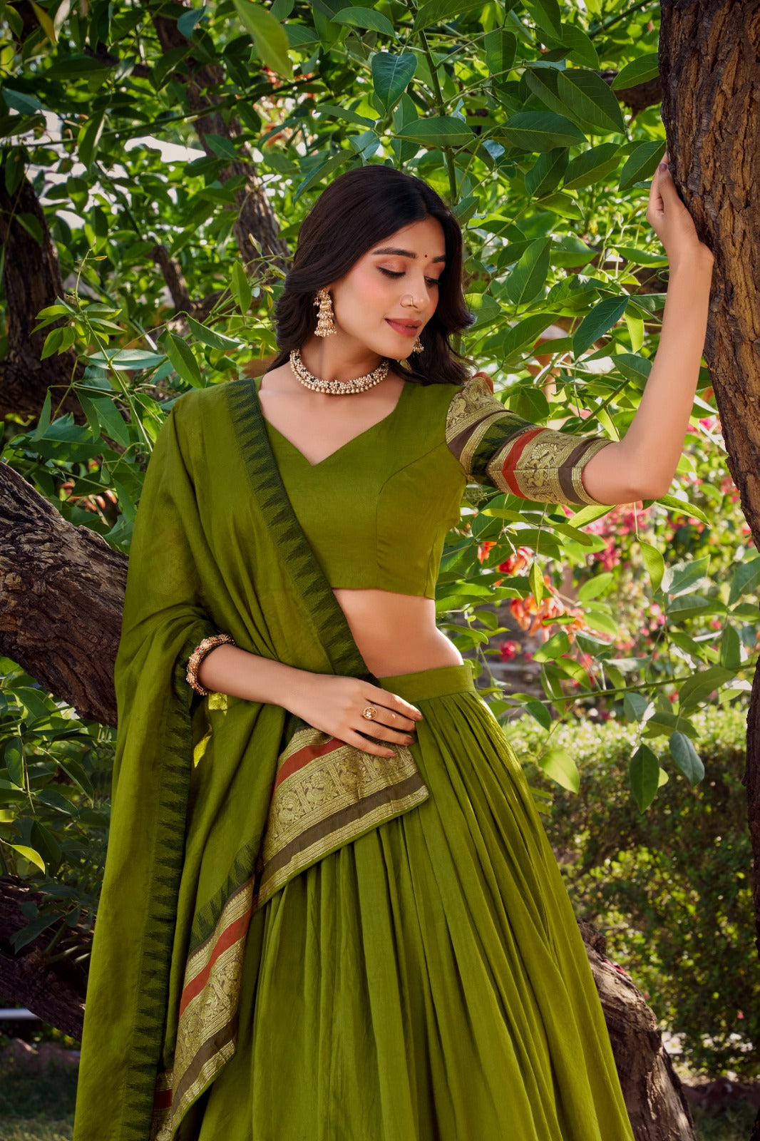 Royal Chanderi Lehenga Sets