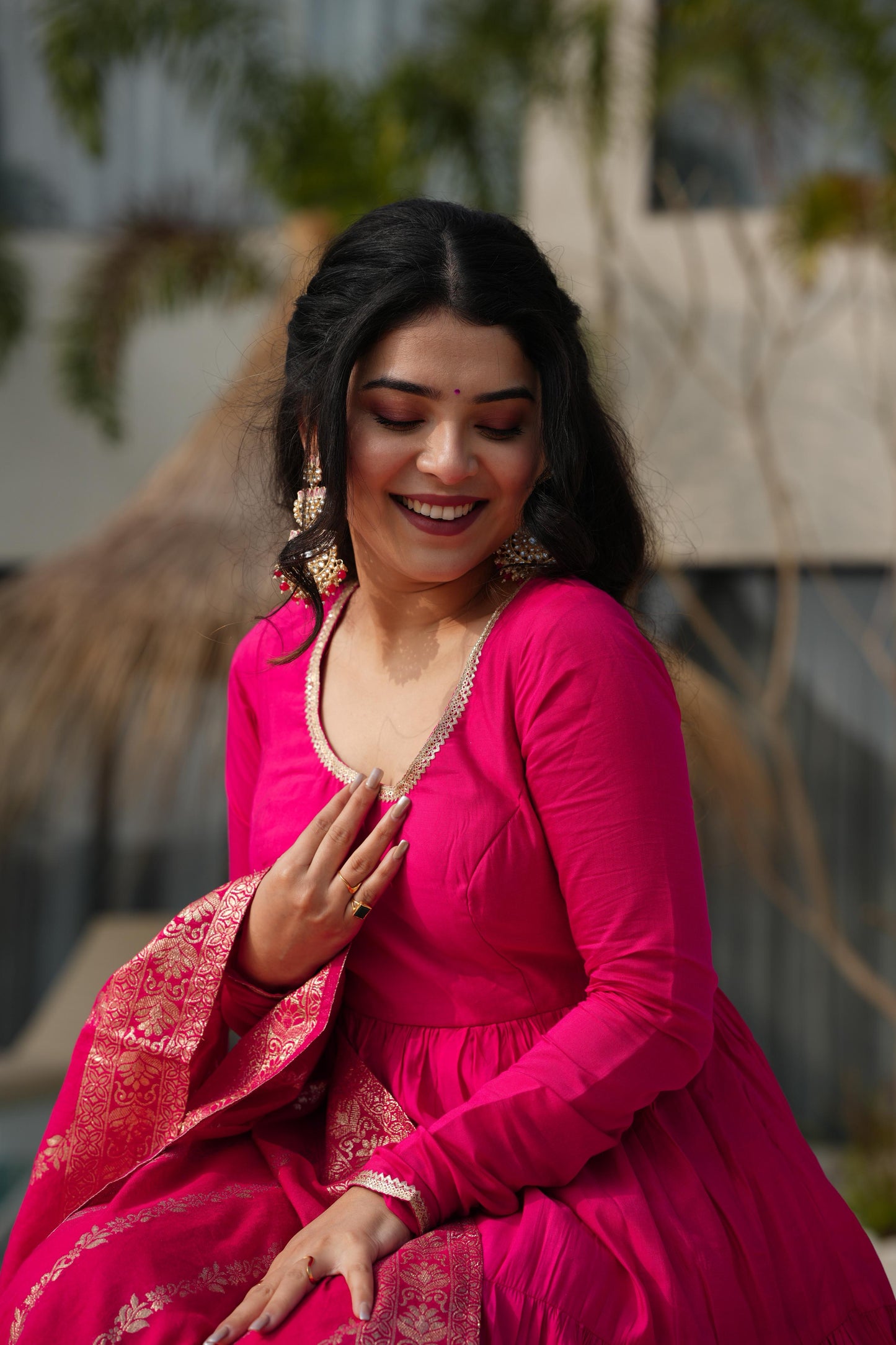 Festive Bloom Anarkali Edit